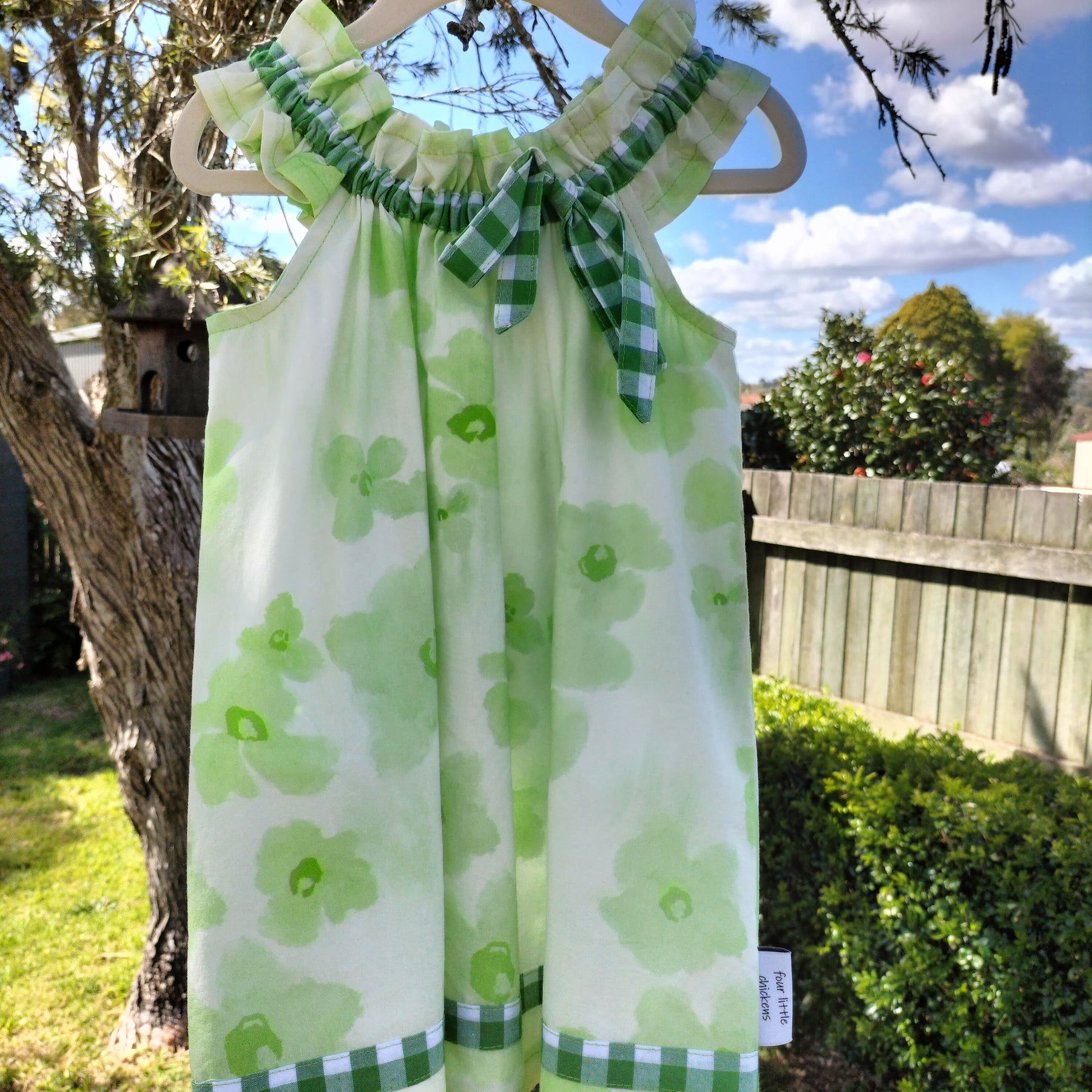 Sofia Dress – Green flowers