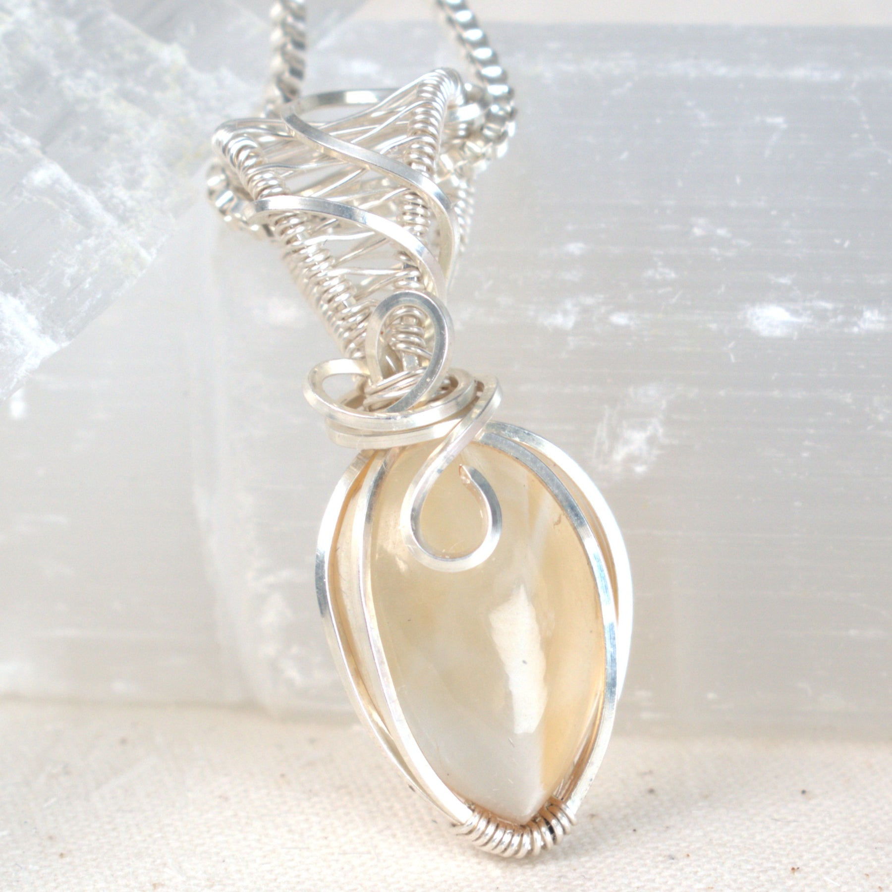 Citrine Keepsake – November Birthstone Silver-Filled Pendant