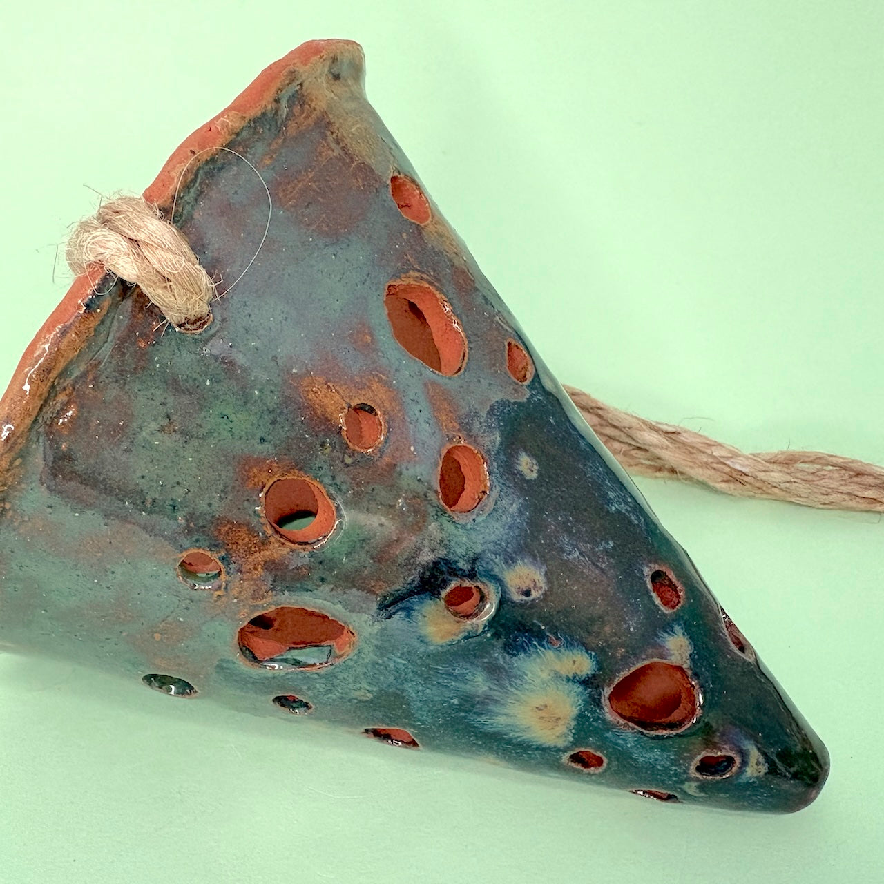 Ceramic hanging cone orchid pot