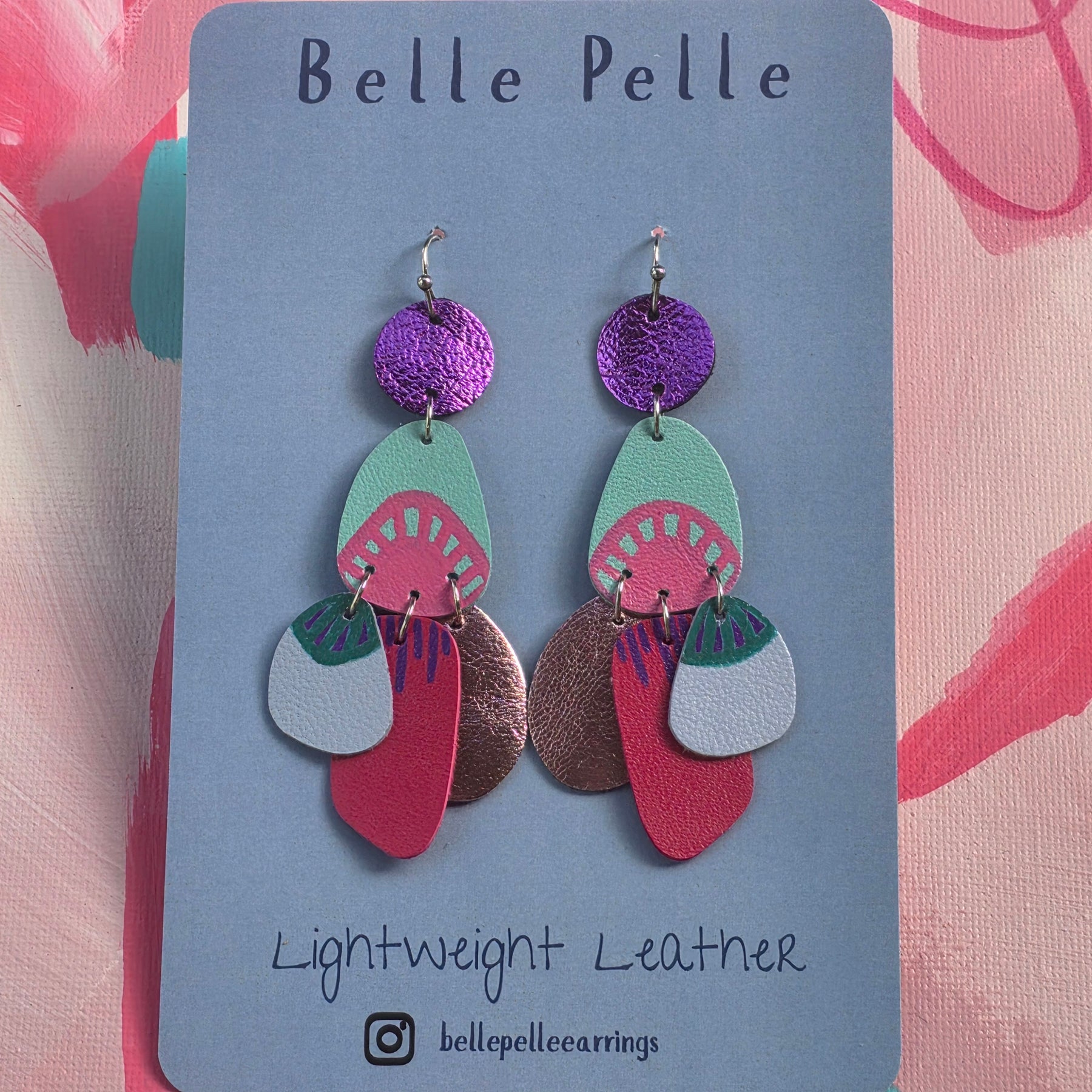 Audace Musa Leather Earrings– Garden Party