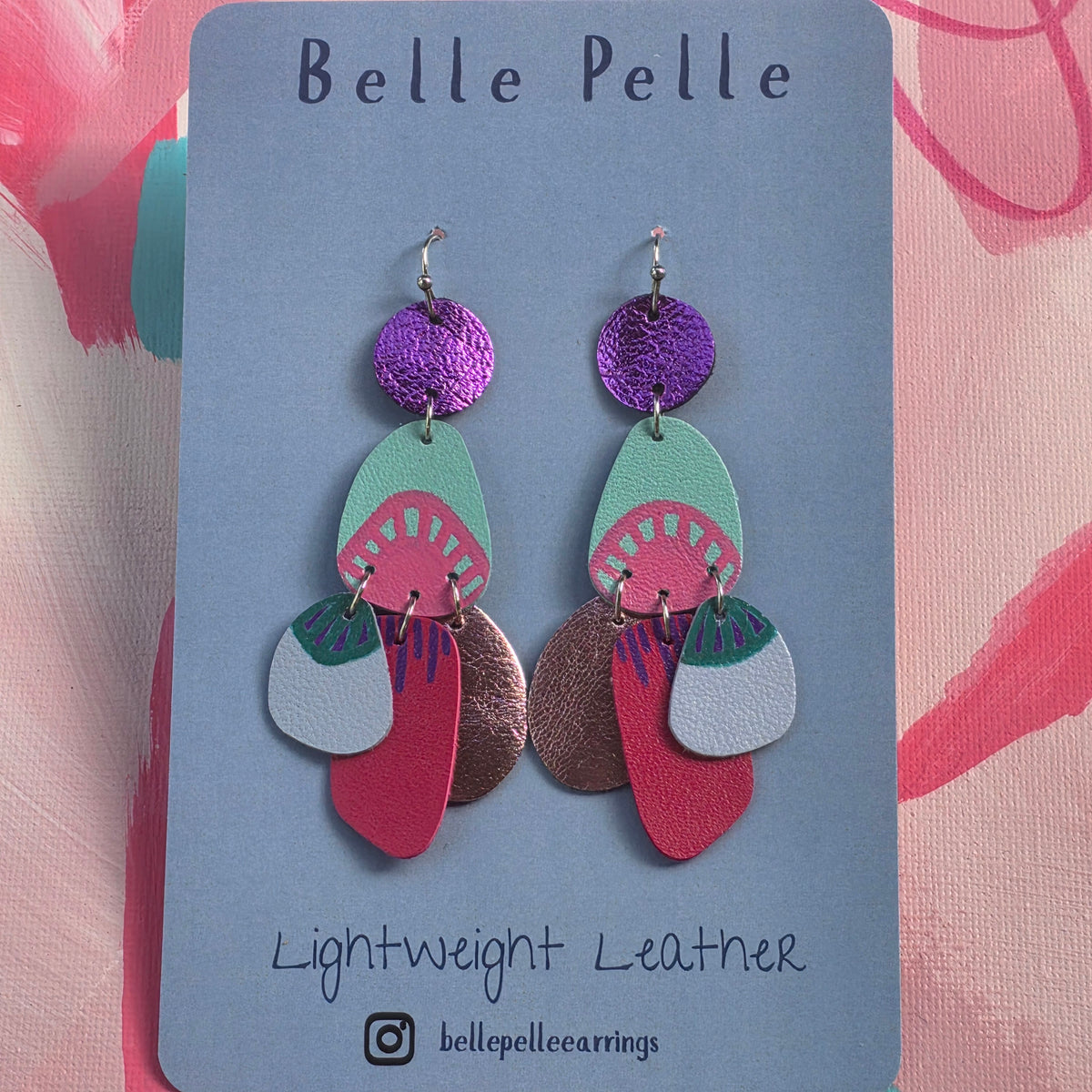 Audace Musa Leather Earrings– Garden Party