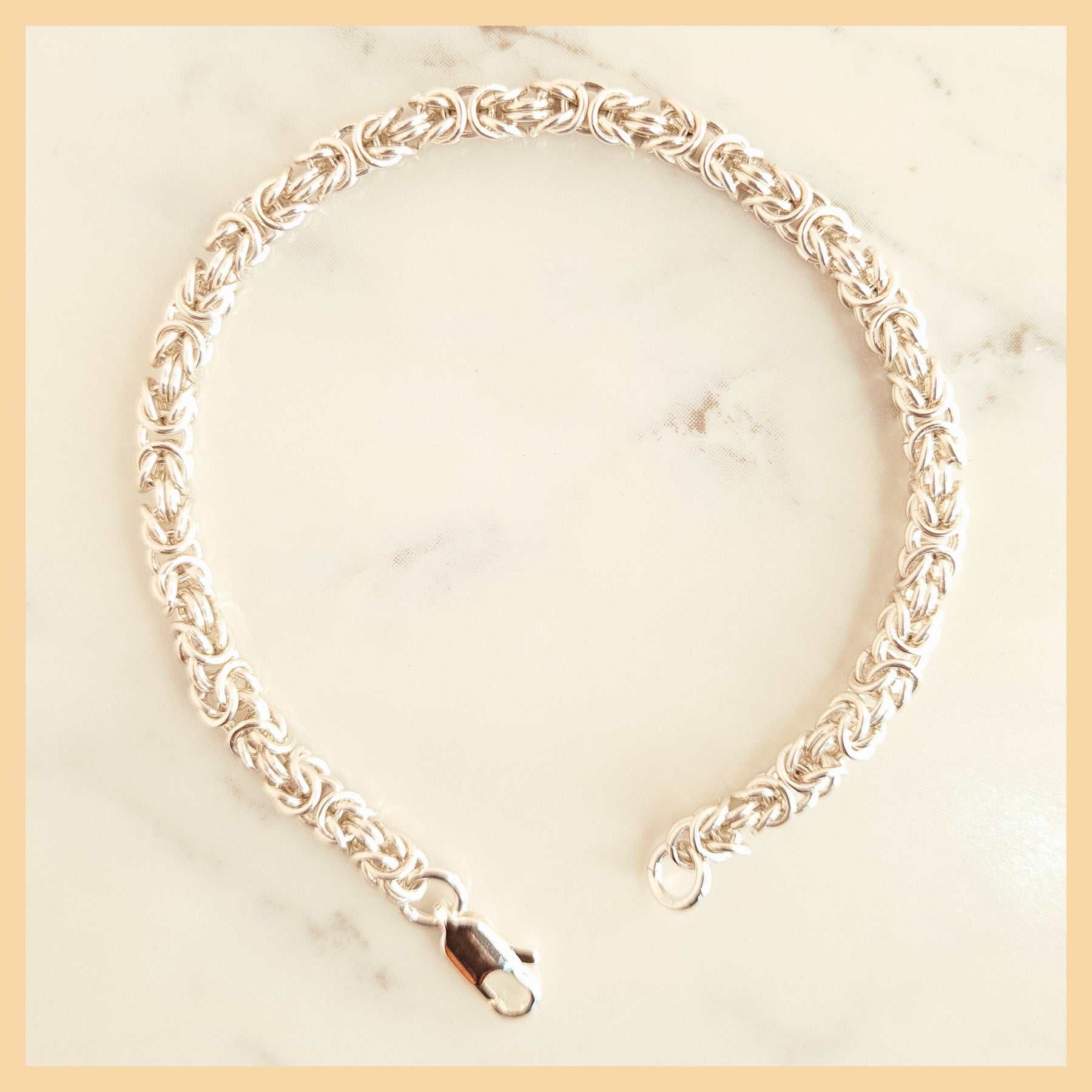 Chainmaille Byzantine Weave Bracelet