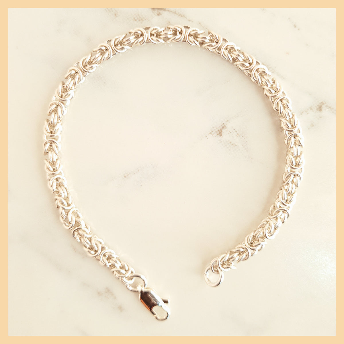 Chainmaille Byzantine Weave Bracelet