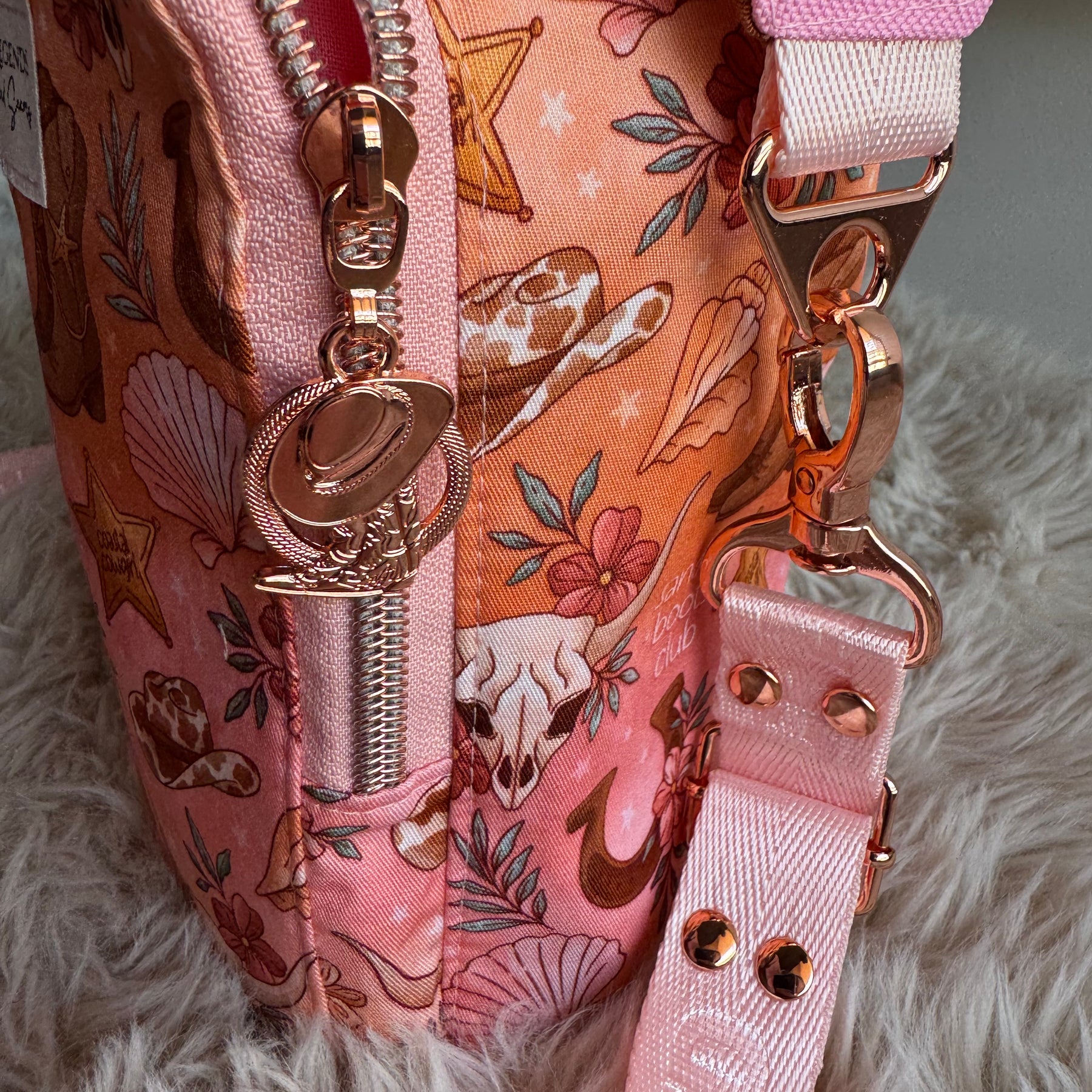 Sunset Cowgirl Water Bottle Sling