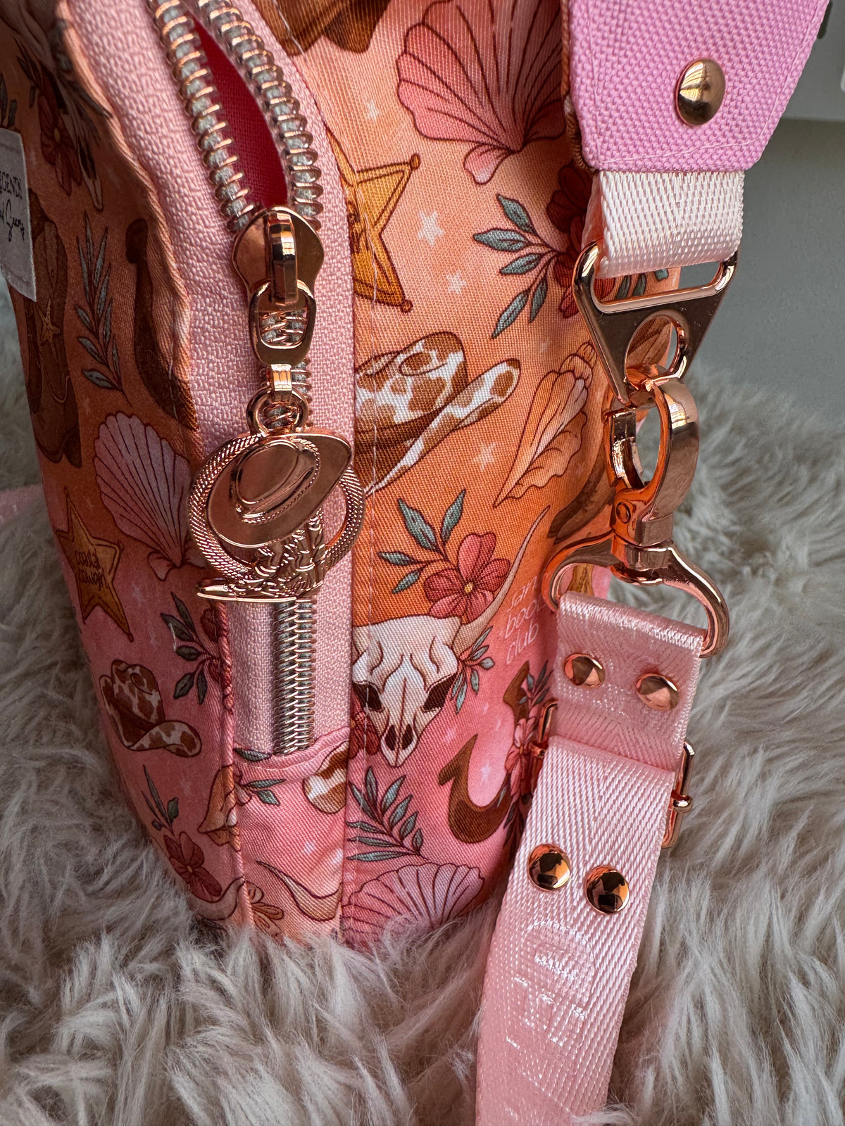 Sunset Cowgirl Water Bottle Sling