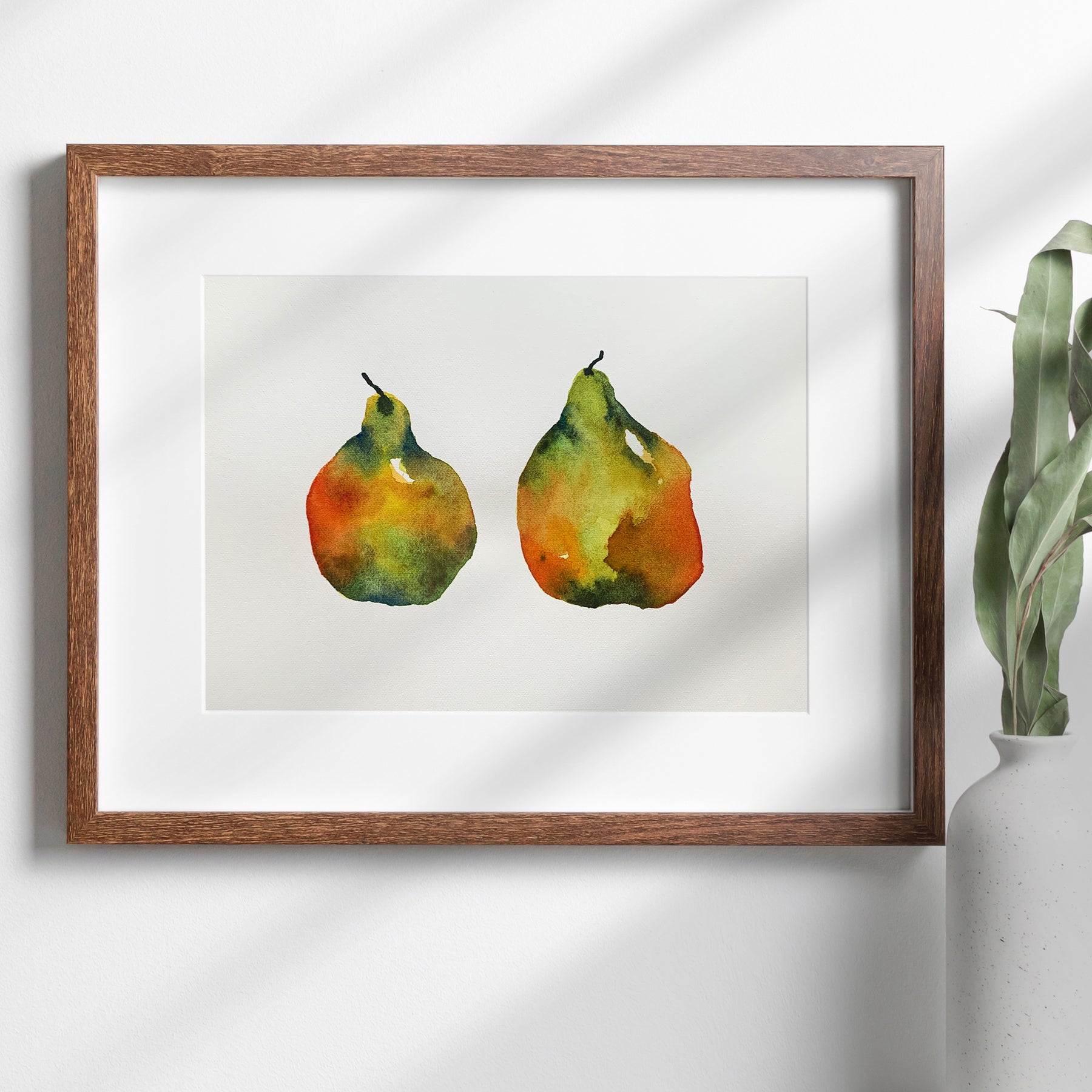 Original Hand-painted Watercolour Artwork - "Pair of Pears"