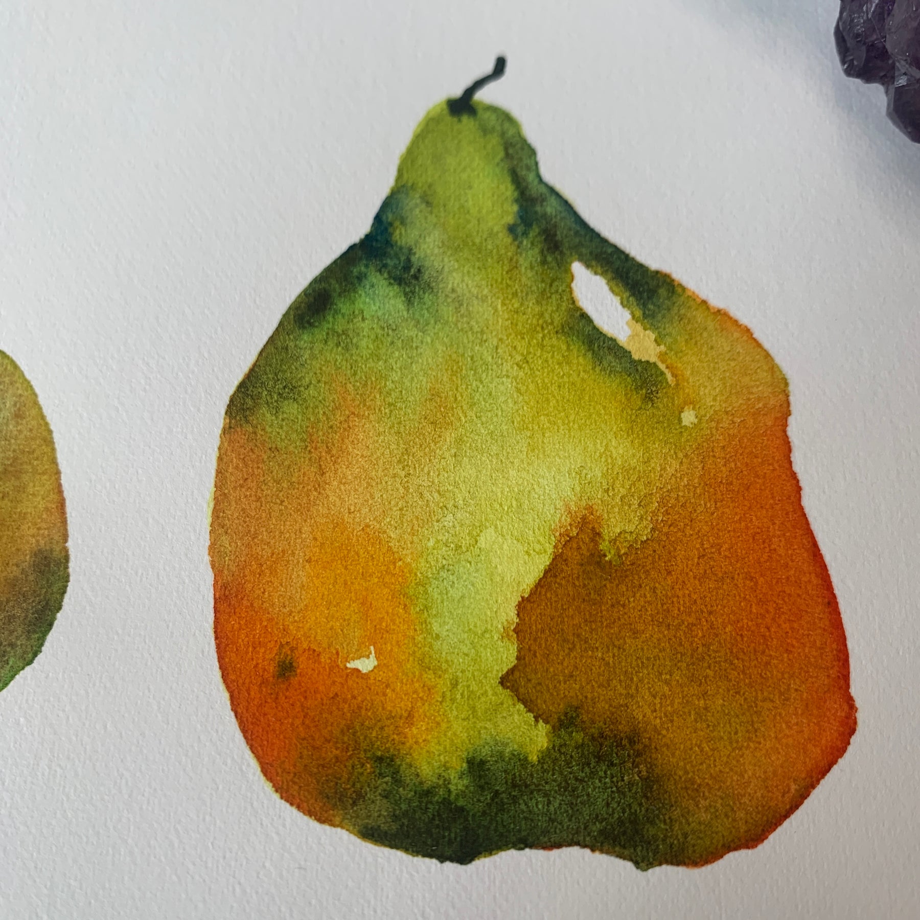 Original Hand-painted Watercolour Artwork - "Pair of Pears"