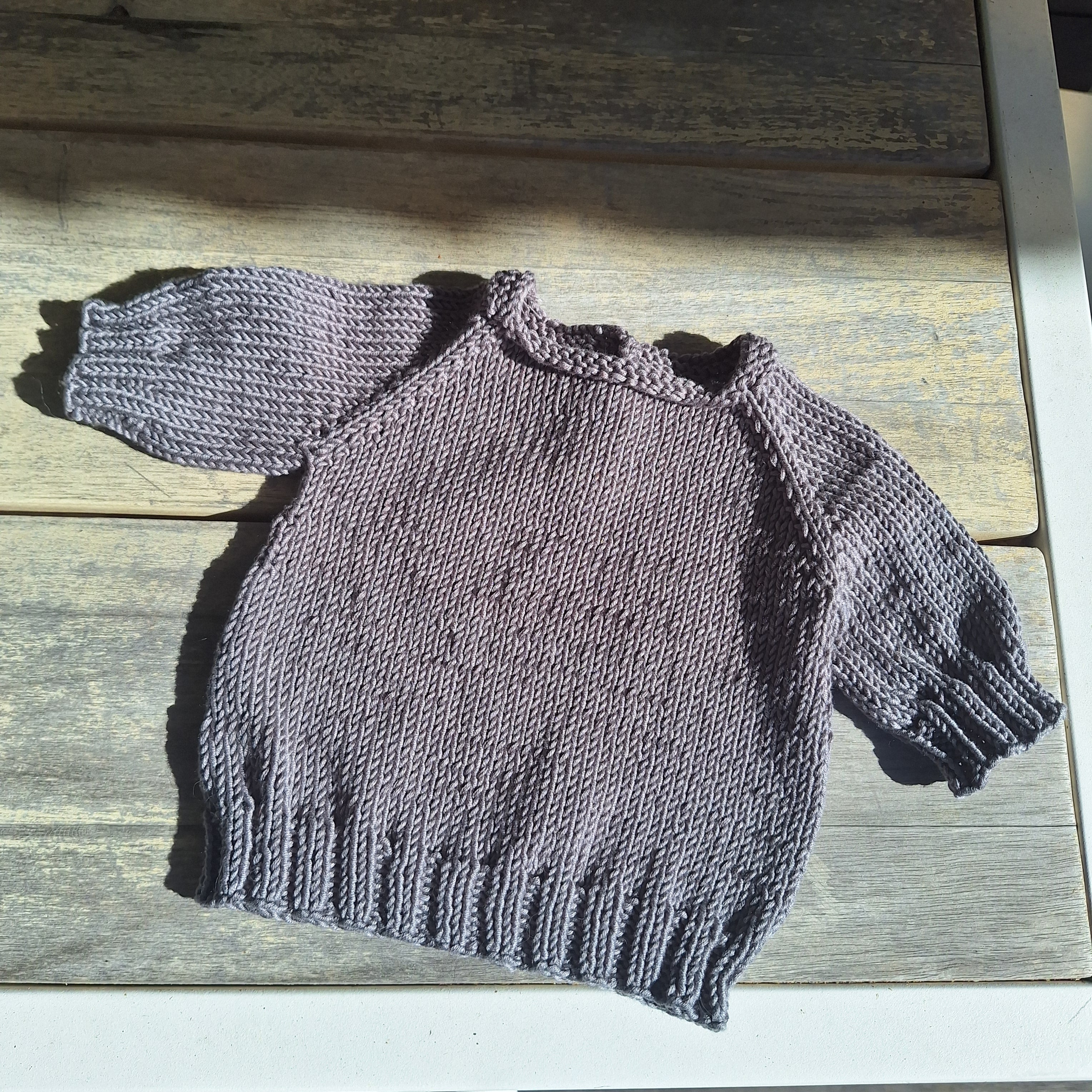 Bamboo-cotton Teeny Baby Snuggly Sweater Sz 0 -3mths