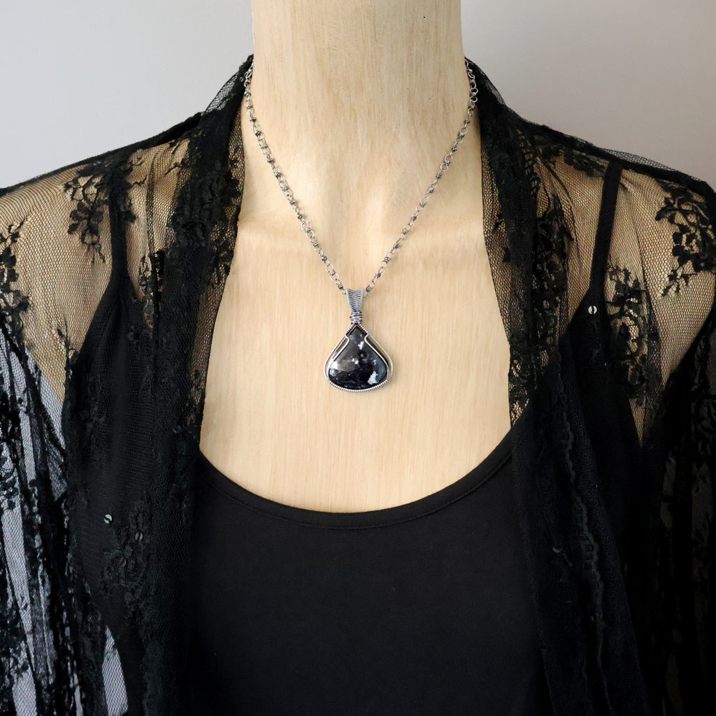 Handcrafted Lepidolite Pendant - Talisman of Balance