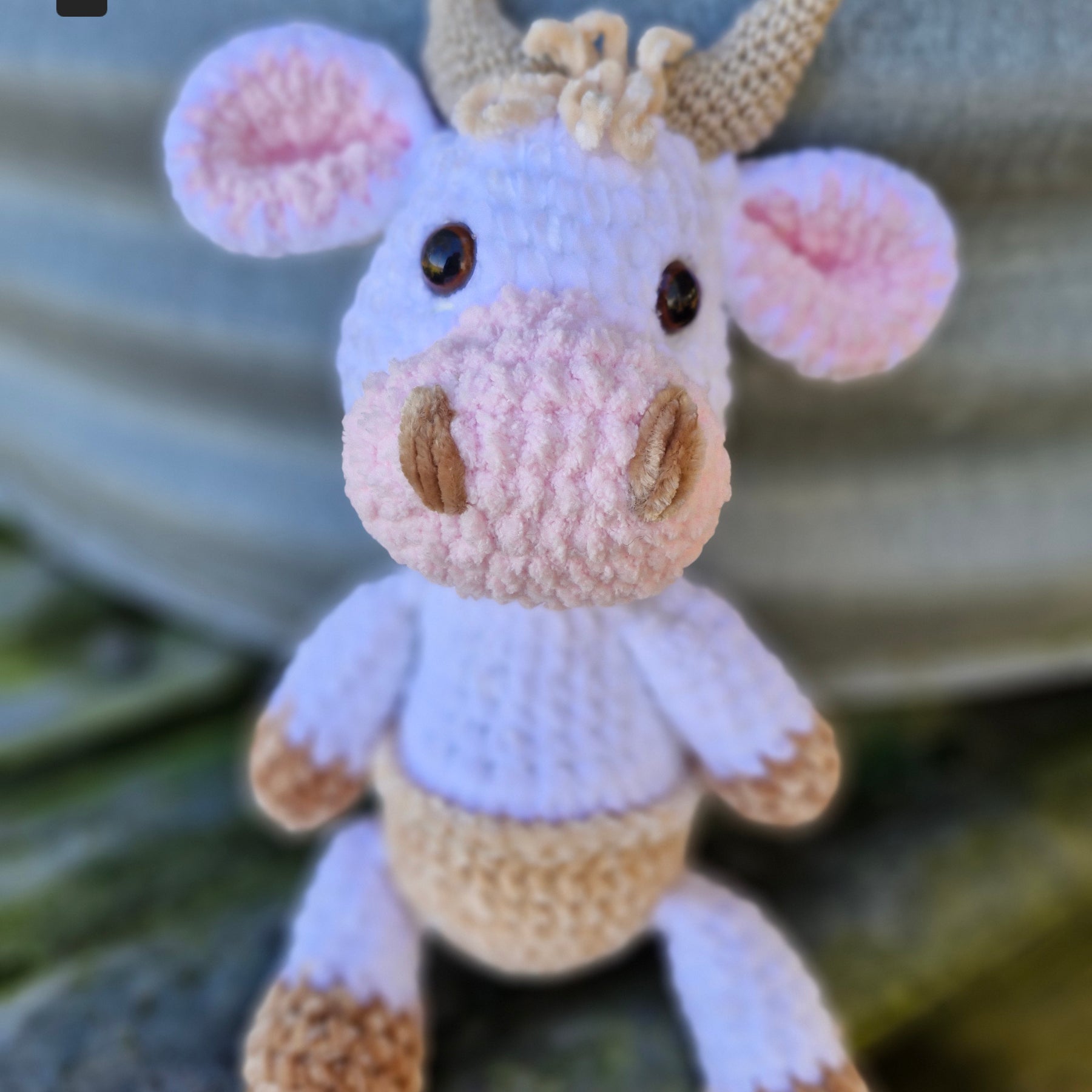 Adorable Crochet BABY HIGHLAND COW / BULL