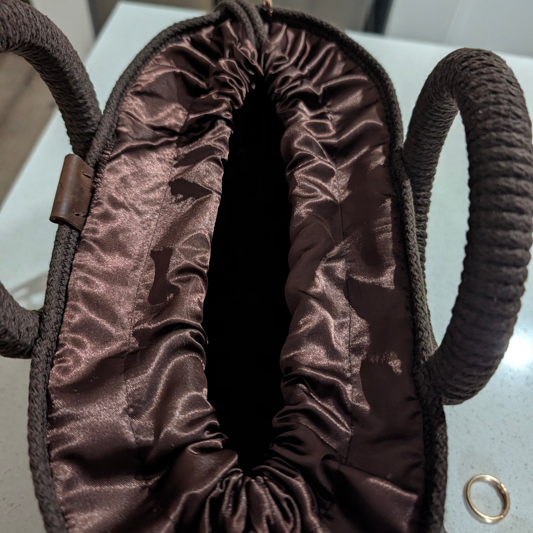 "Oasis" (M) Handmade Cotton Cord Bag