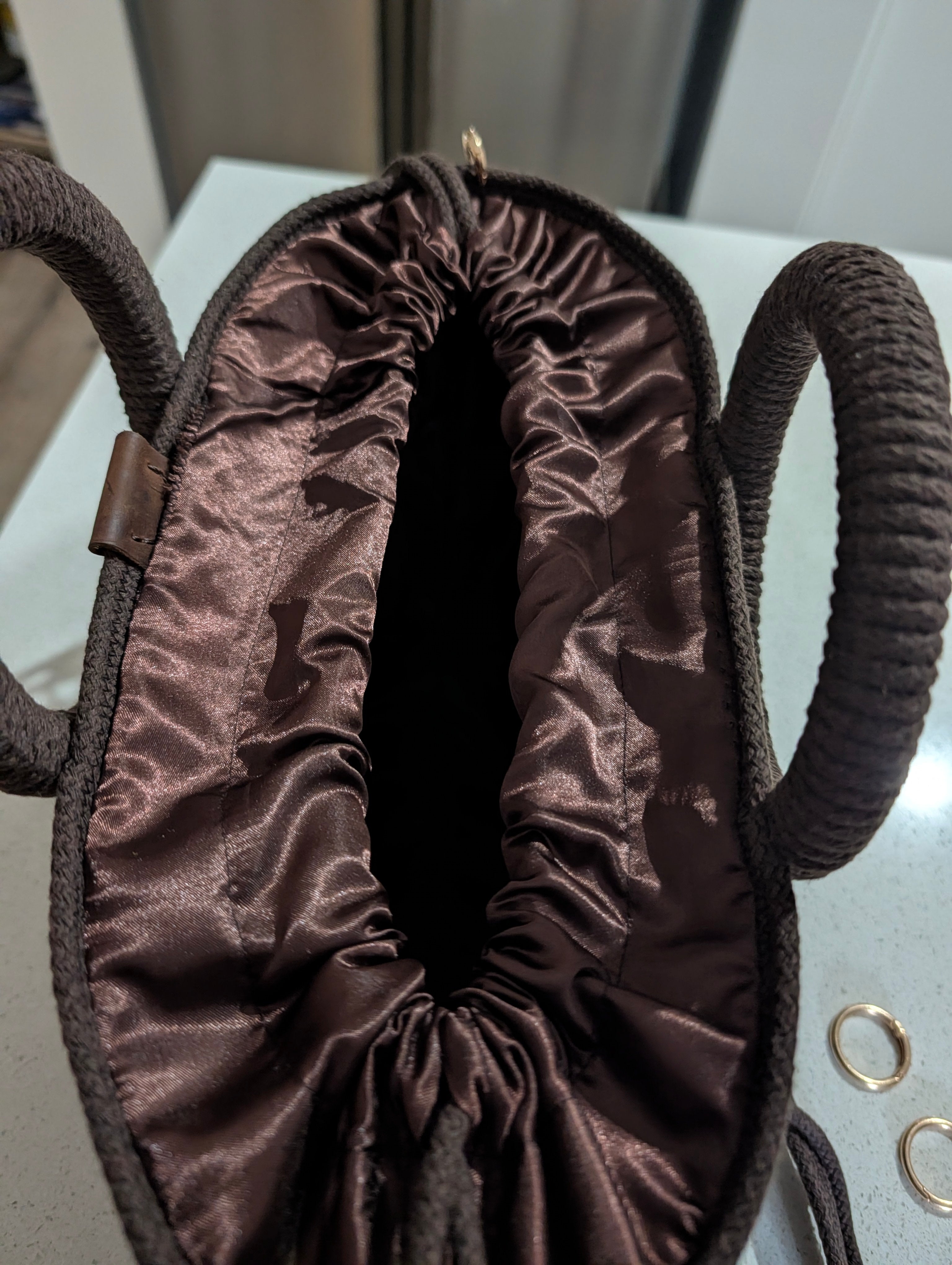 "Oasis" (M) Handmade Cotton Cord Bag
