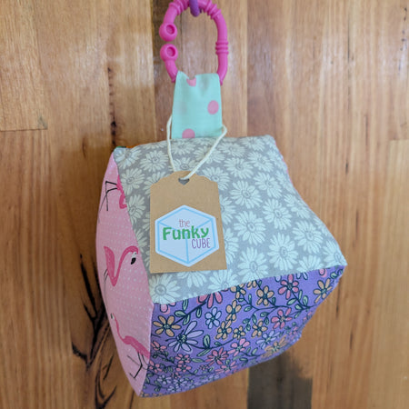 Floral, Flamingo, Butterfly Soft Baby Cube