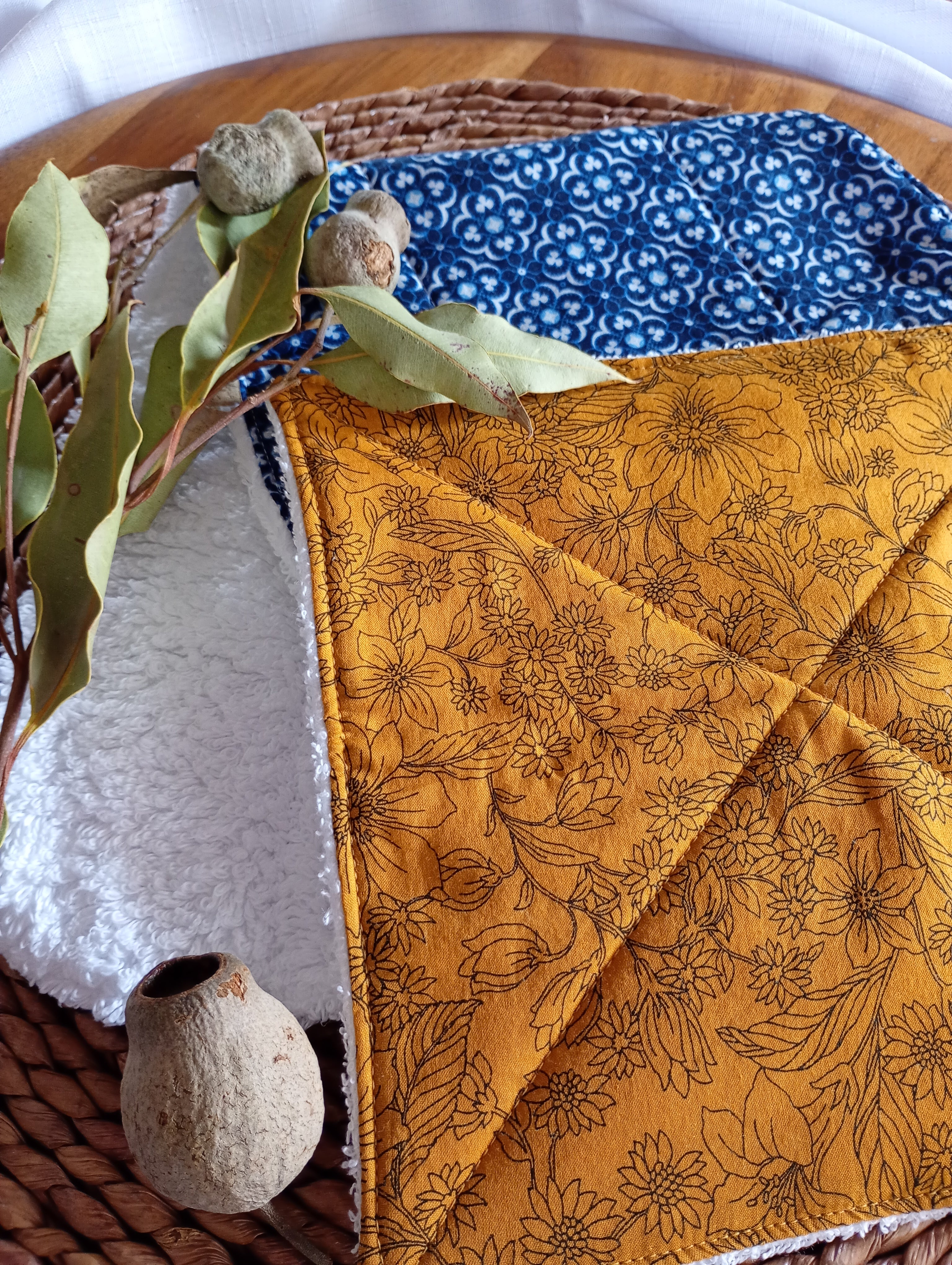 Baby Shower Gift Set - Blue & Gold