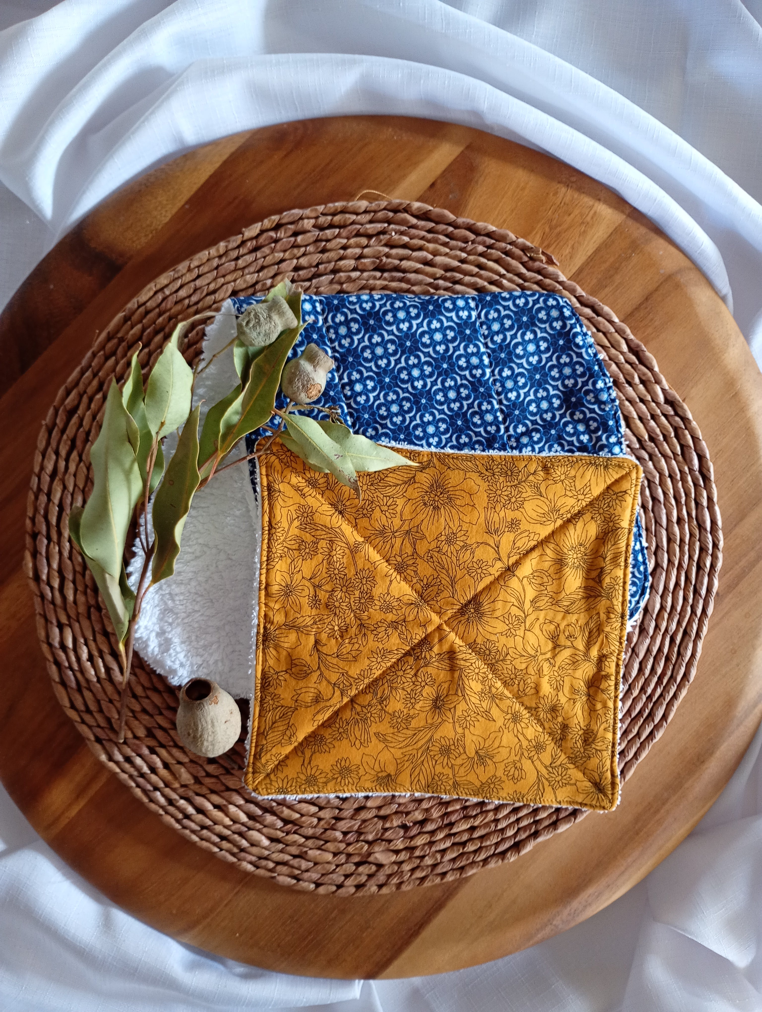 Baby Shower Gift Set - Blue & Gold