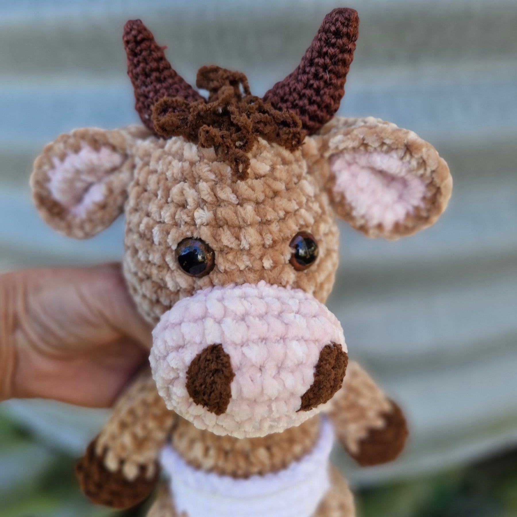 Adorable Crochet BABY HIGHLAND COW / BULL