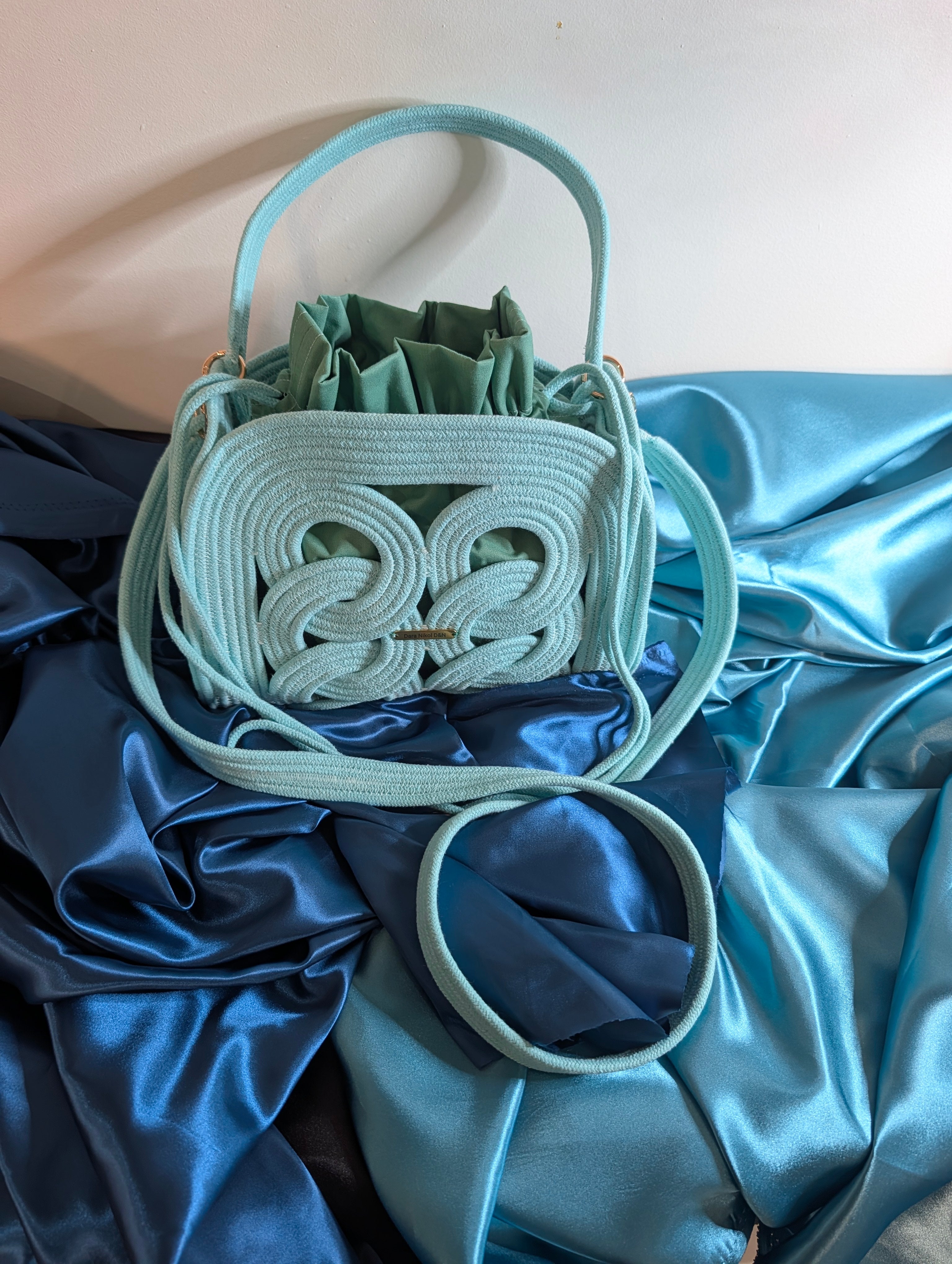 "Breeze" (M) Handmade Cotton Cord Bag
