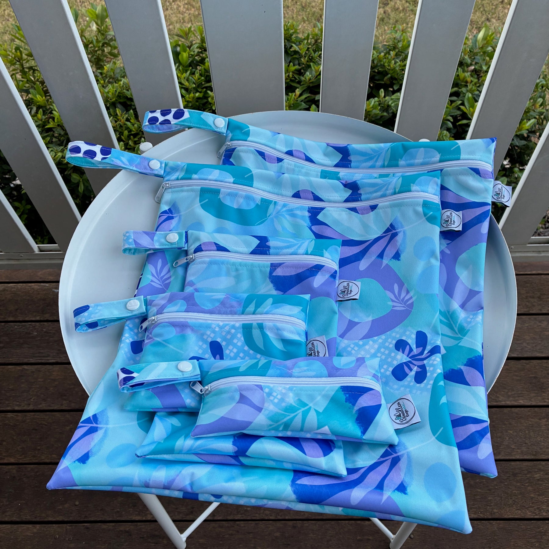READY MADE Water-resistant wet bags - Palm Cove (Wonderland Design Co)  | Ready to ship | FREE Postage