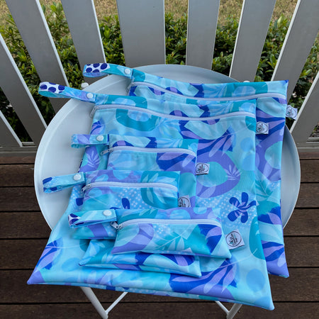 READY MADE Water-resistant wet bags - Palm Cove (Wonderland Design Co)  | Ready to ship | FREE Postage