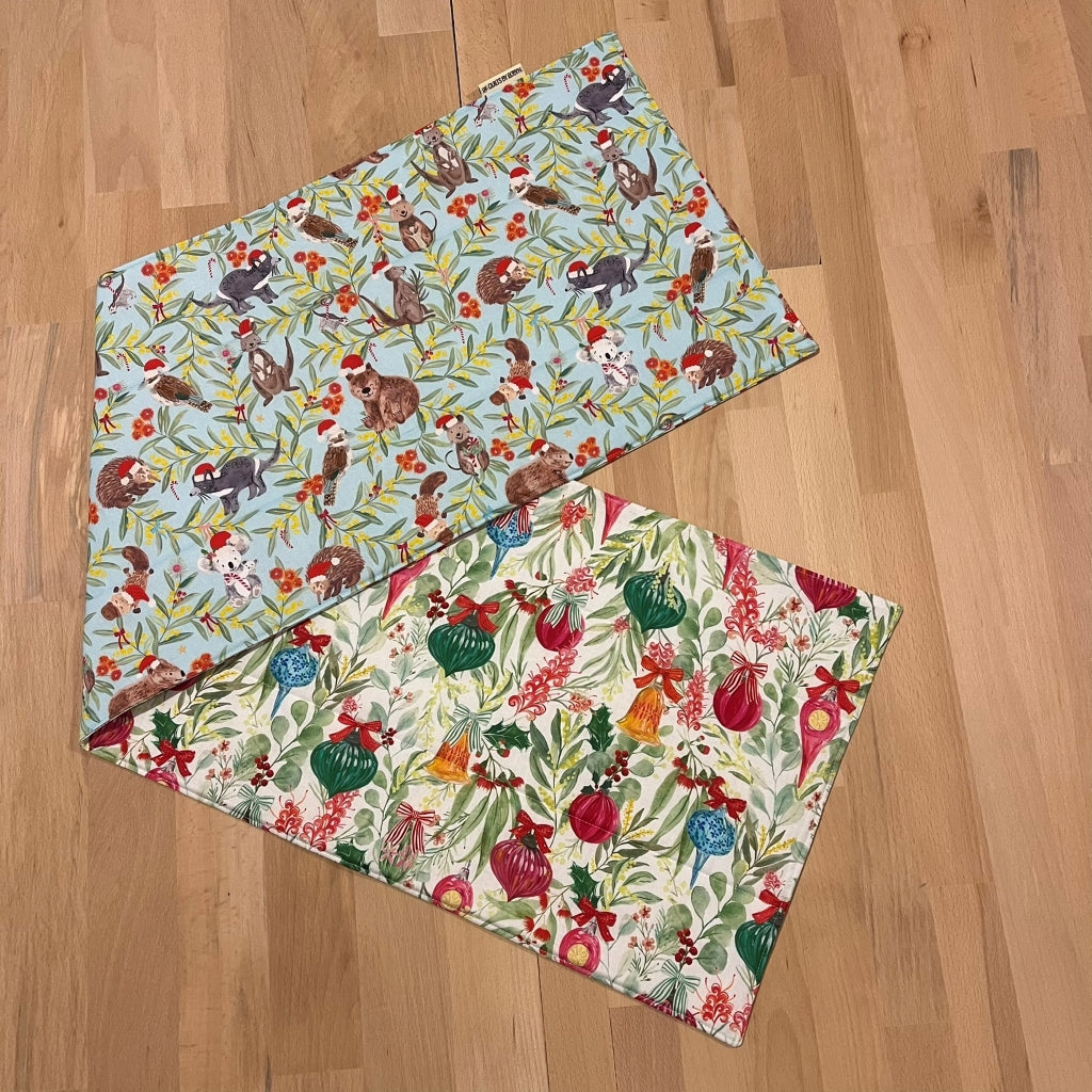 handmade Christmas reversible - Aussie bush