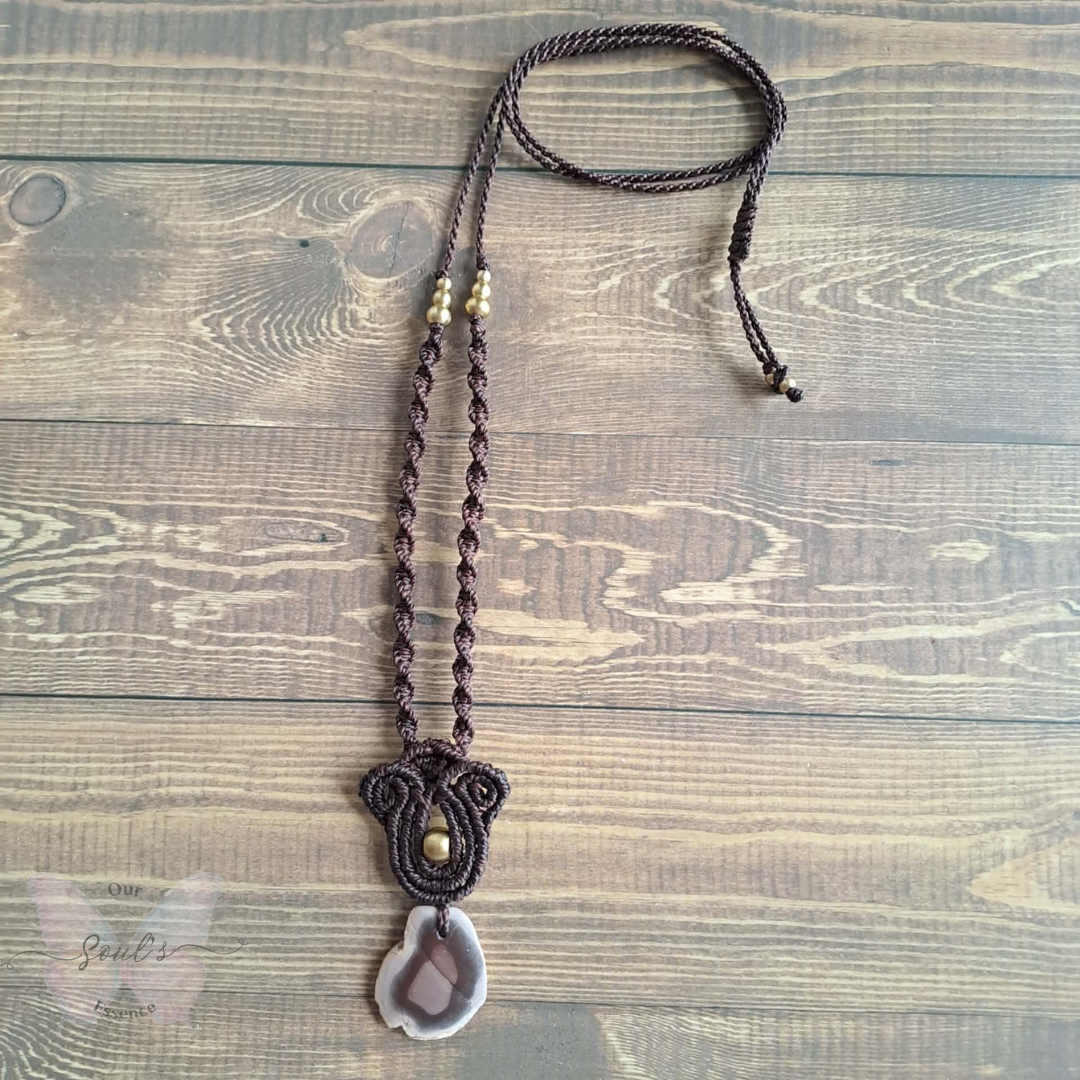 Polychrome Jasper Micromacrame Necklace