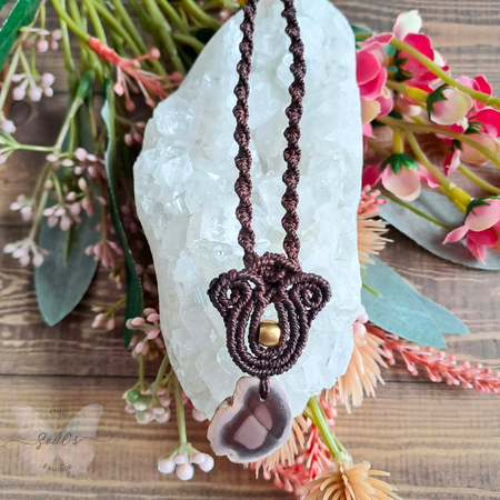 Polychrome Jasper Micromacrame Necklace