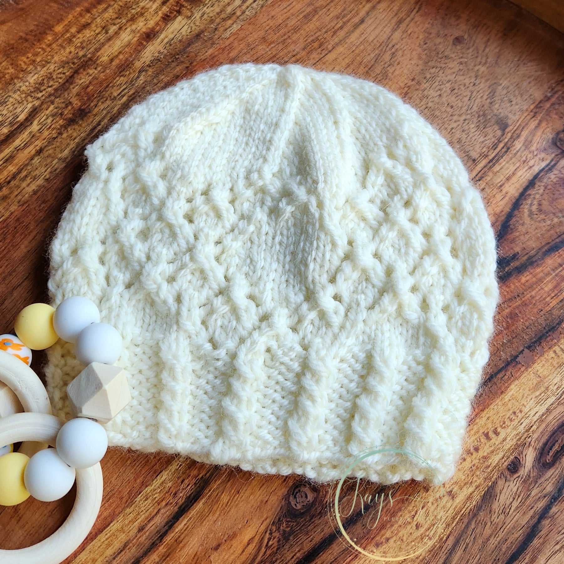 Handknit Gender Neutral Baby Jacket & Beanie