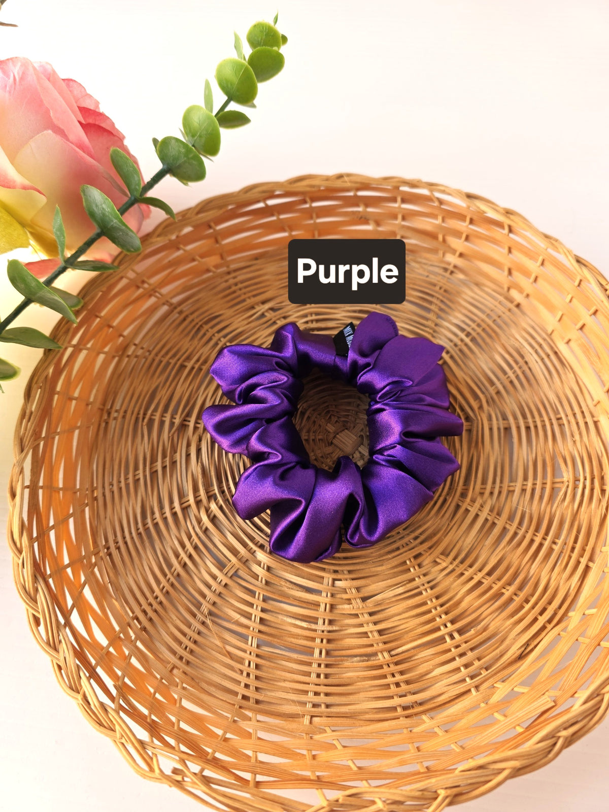 Regular Satin Scrunchies, Handmade Hair Ties, Ponytail Bands