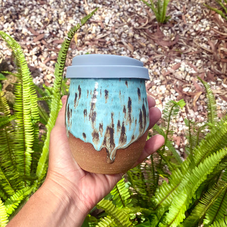 Travel Cup: Cascades | Wheel Thrown Ceramic Cup