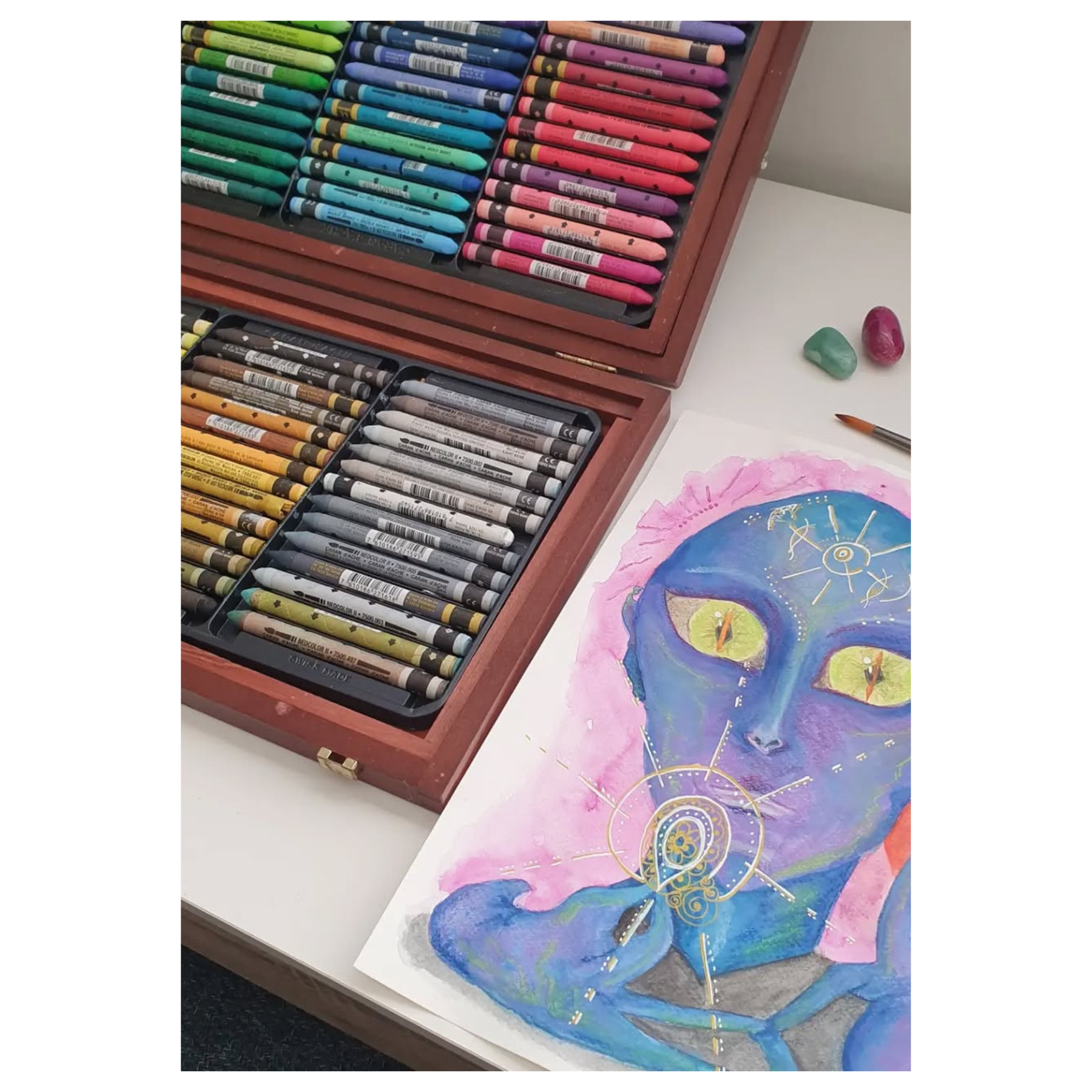 Spirit Guide Portrait - Soul Art Watercolour