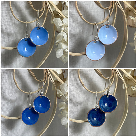 Everyday earrings | Blue tones.