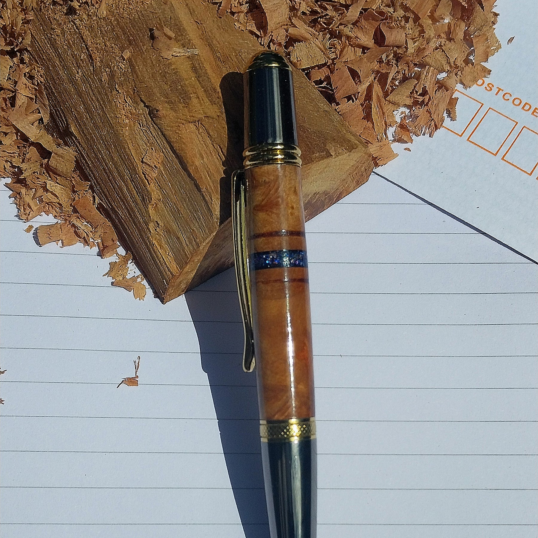Handturned Sierra Twist Pen - Reclaimed Jarrah Burl