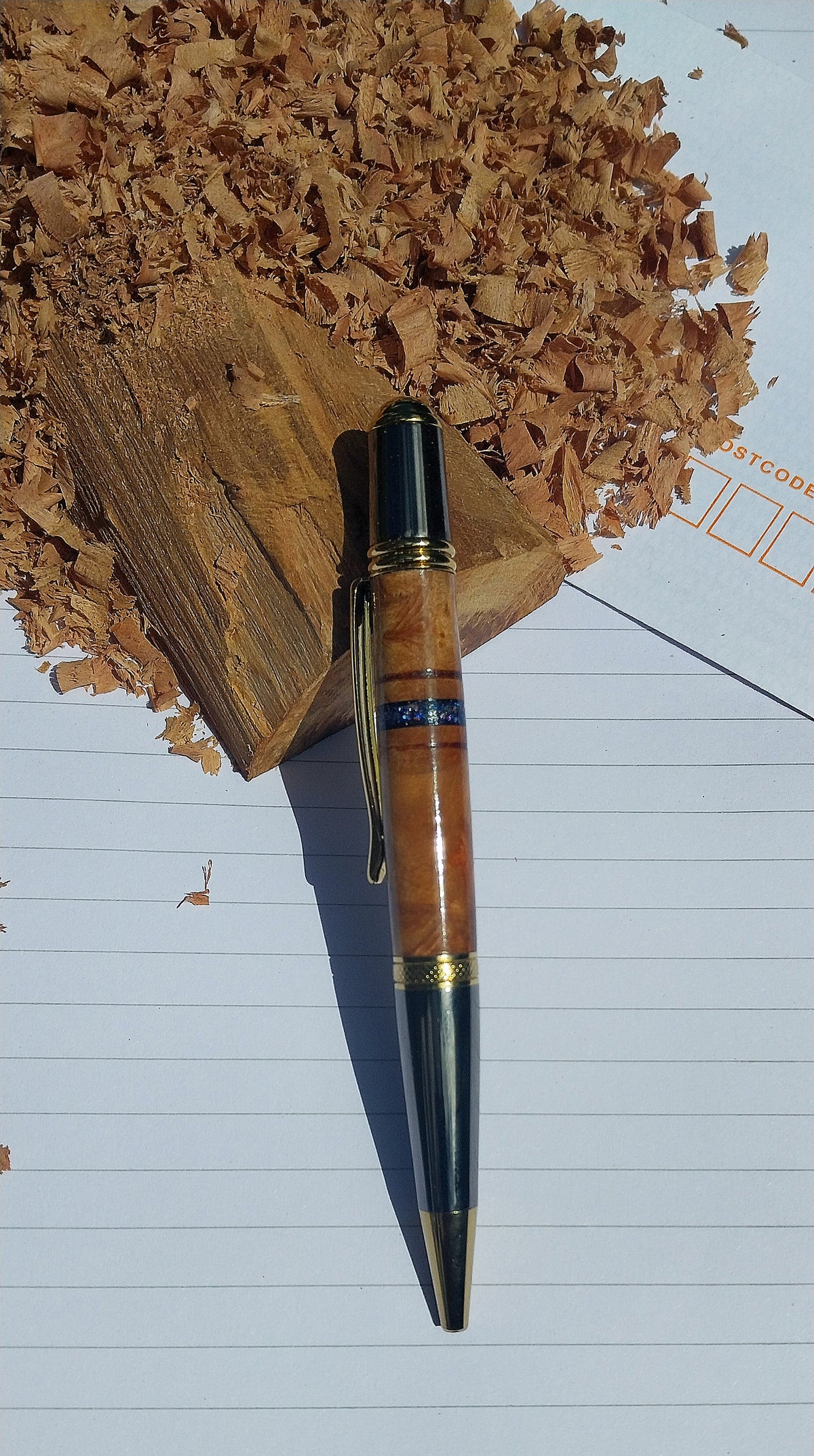 Handturned Sierra Twist Pen - Reclaimed Jarrah Burl