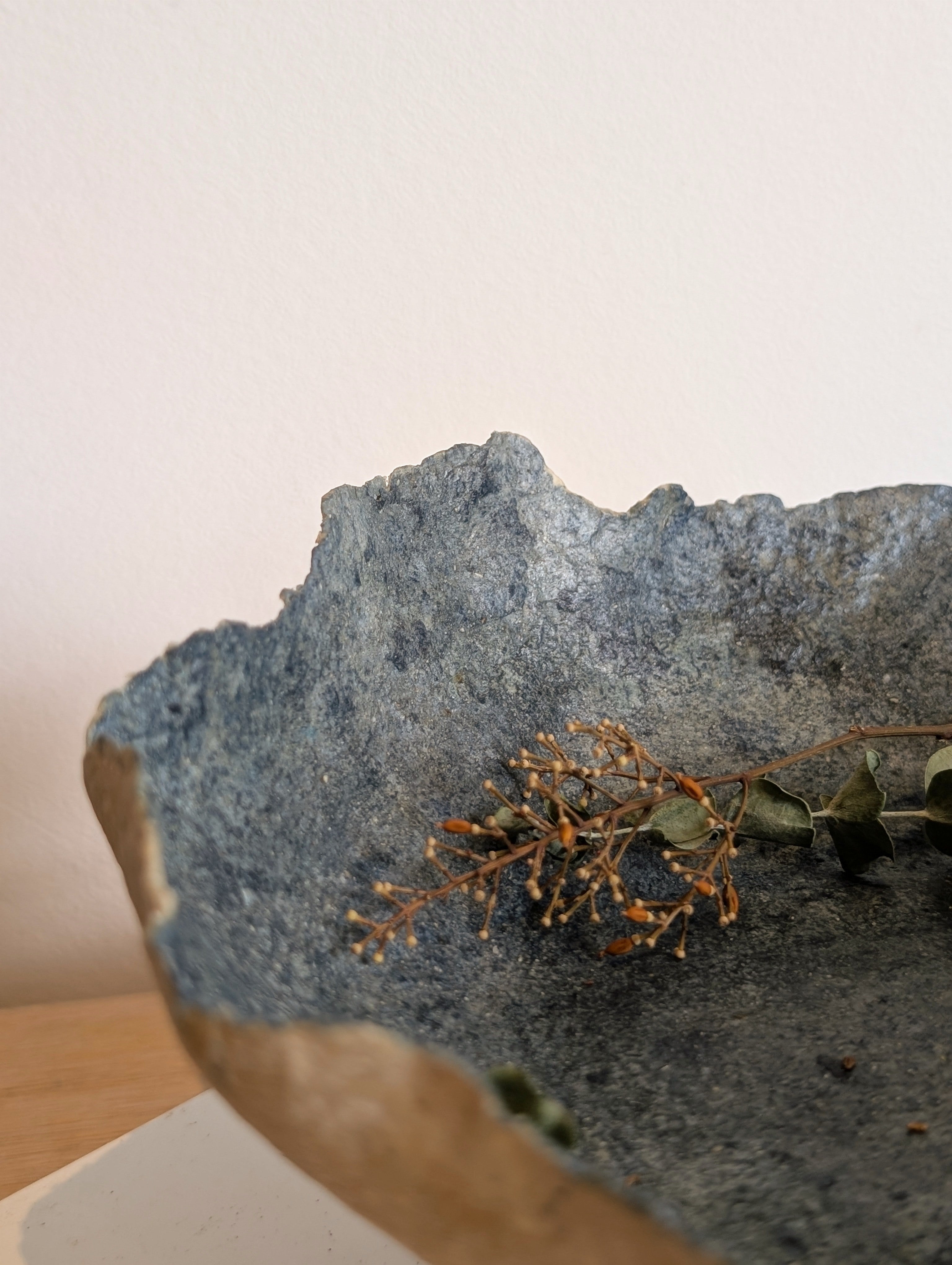 Handmade Sculptural Pedestal Bowl | Tideworn Collection