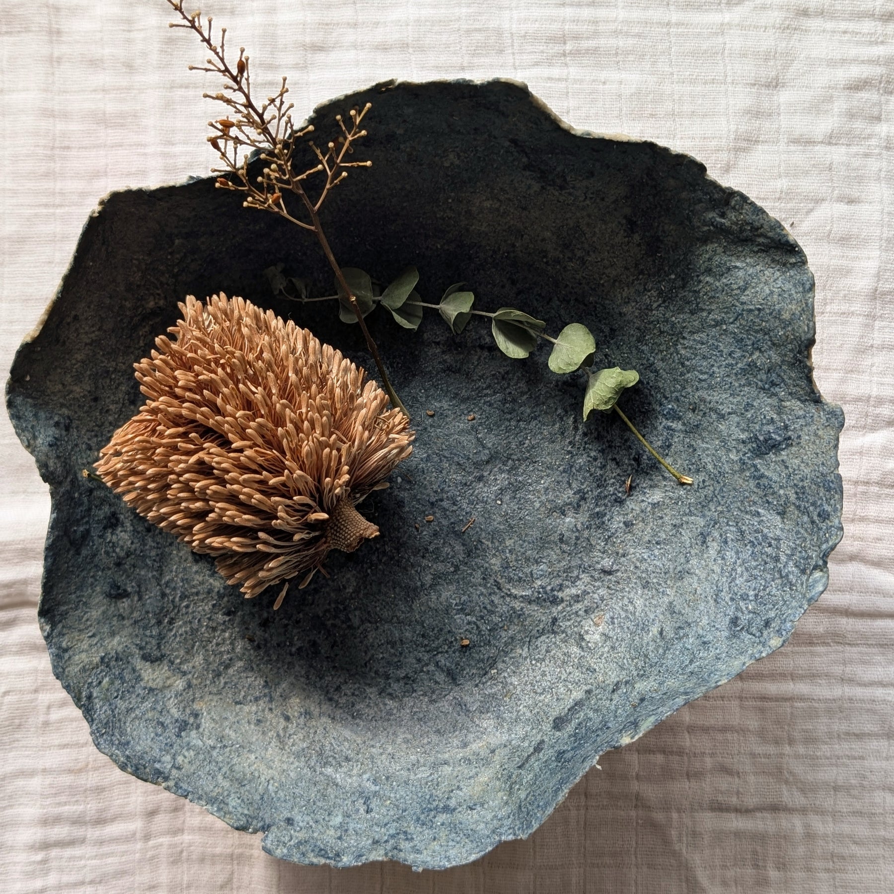Handmade Sculptural Pedestal Bowl | Tideworn Collection