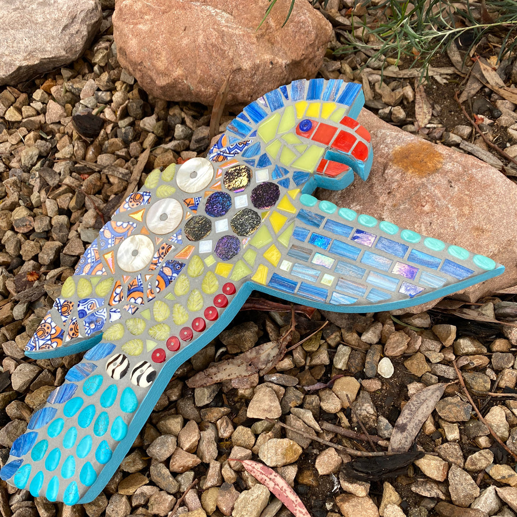 Mosaic Cheerful Parrot
