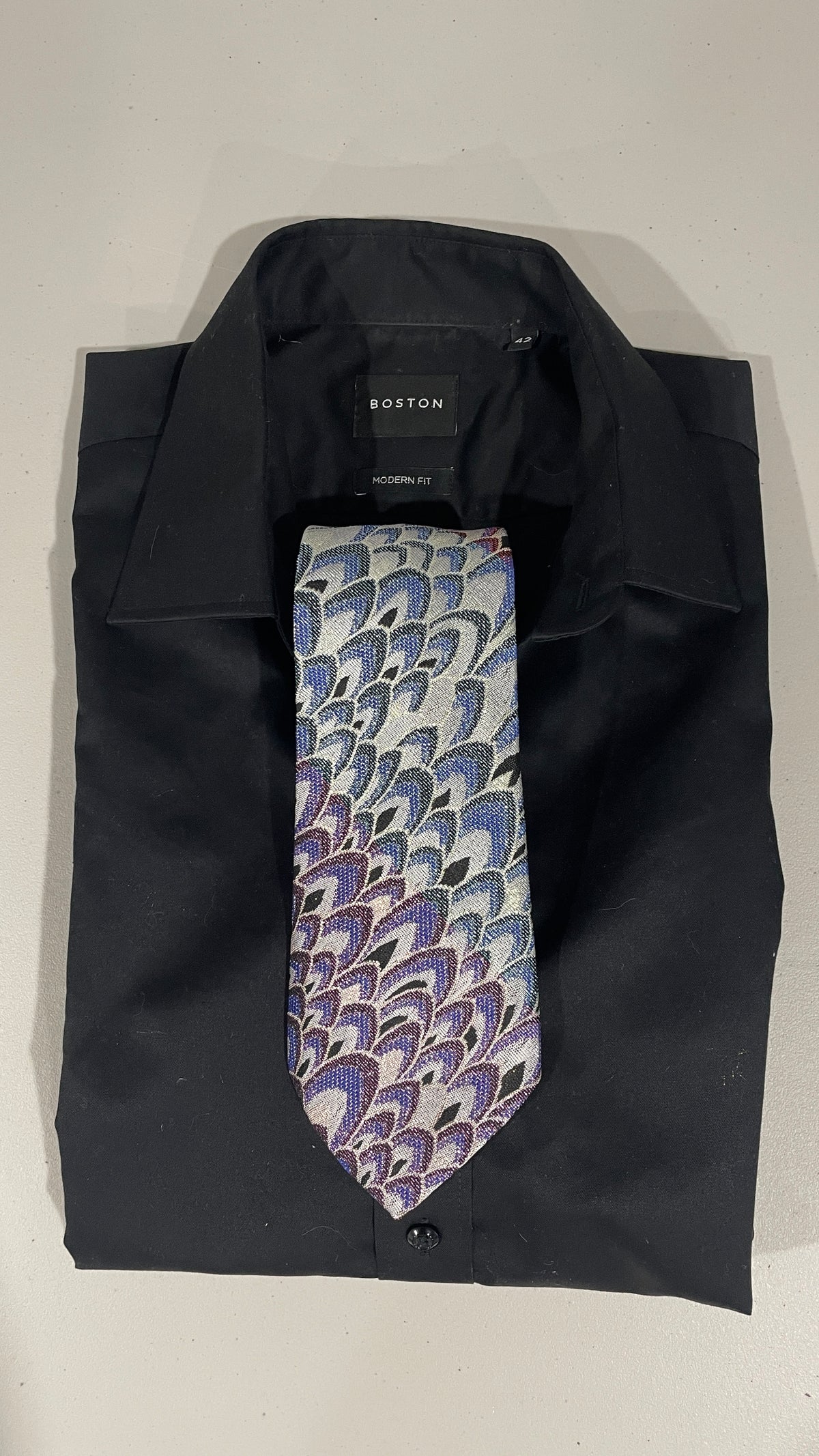 Neck Tie - Peacock Lilac
