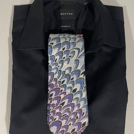 Neck Tie - Peacock Lilac