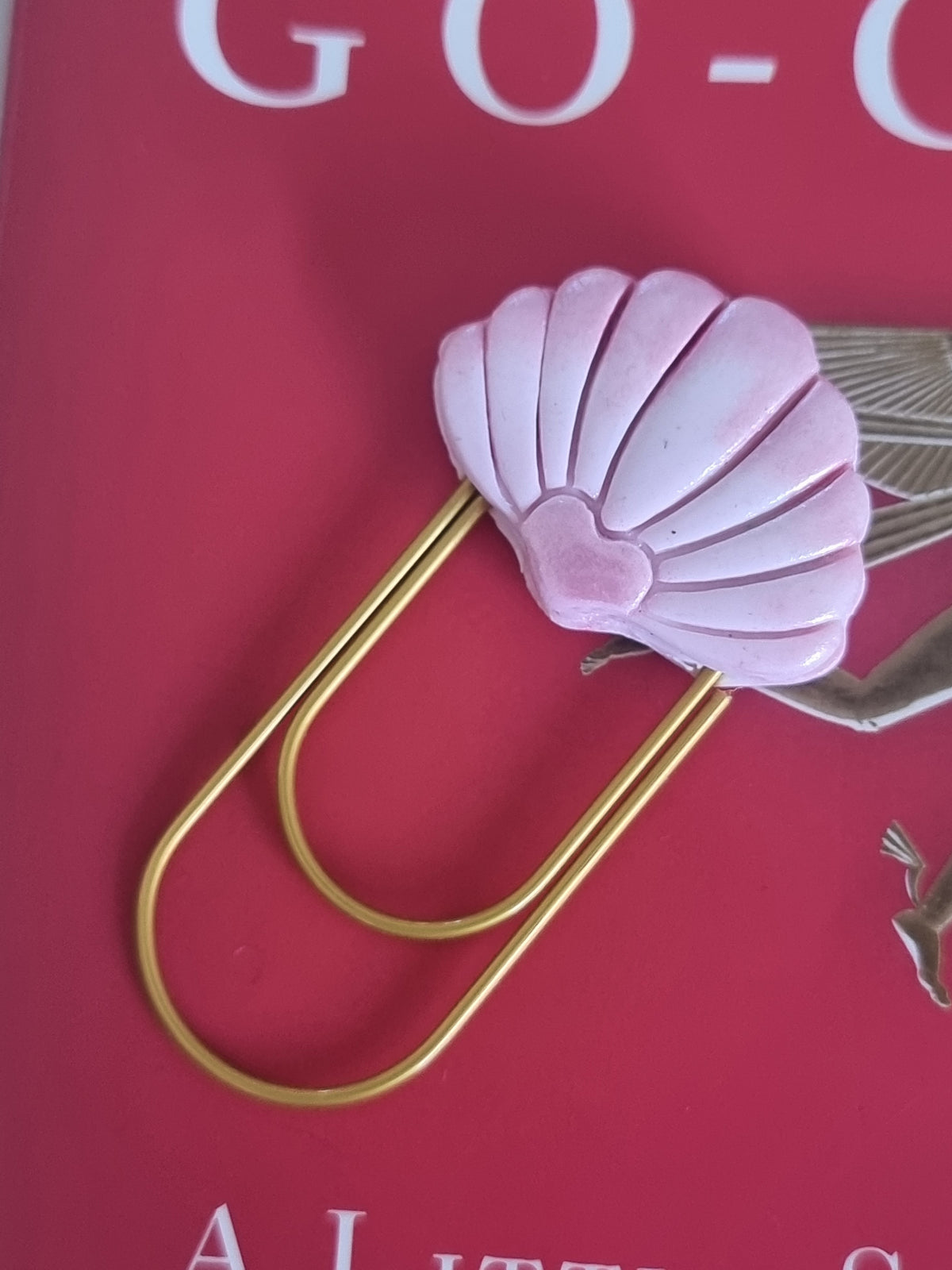 Sea Shell Paper Clip Book Mark