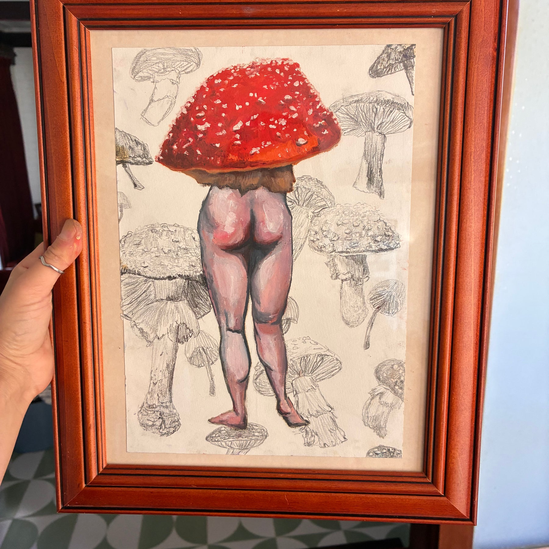 Original Mushroom Lady Artwork