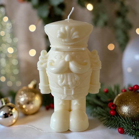 Custom Nutcracker Pillar Candle