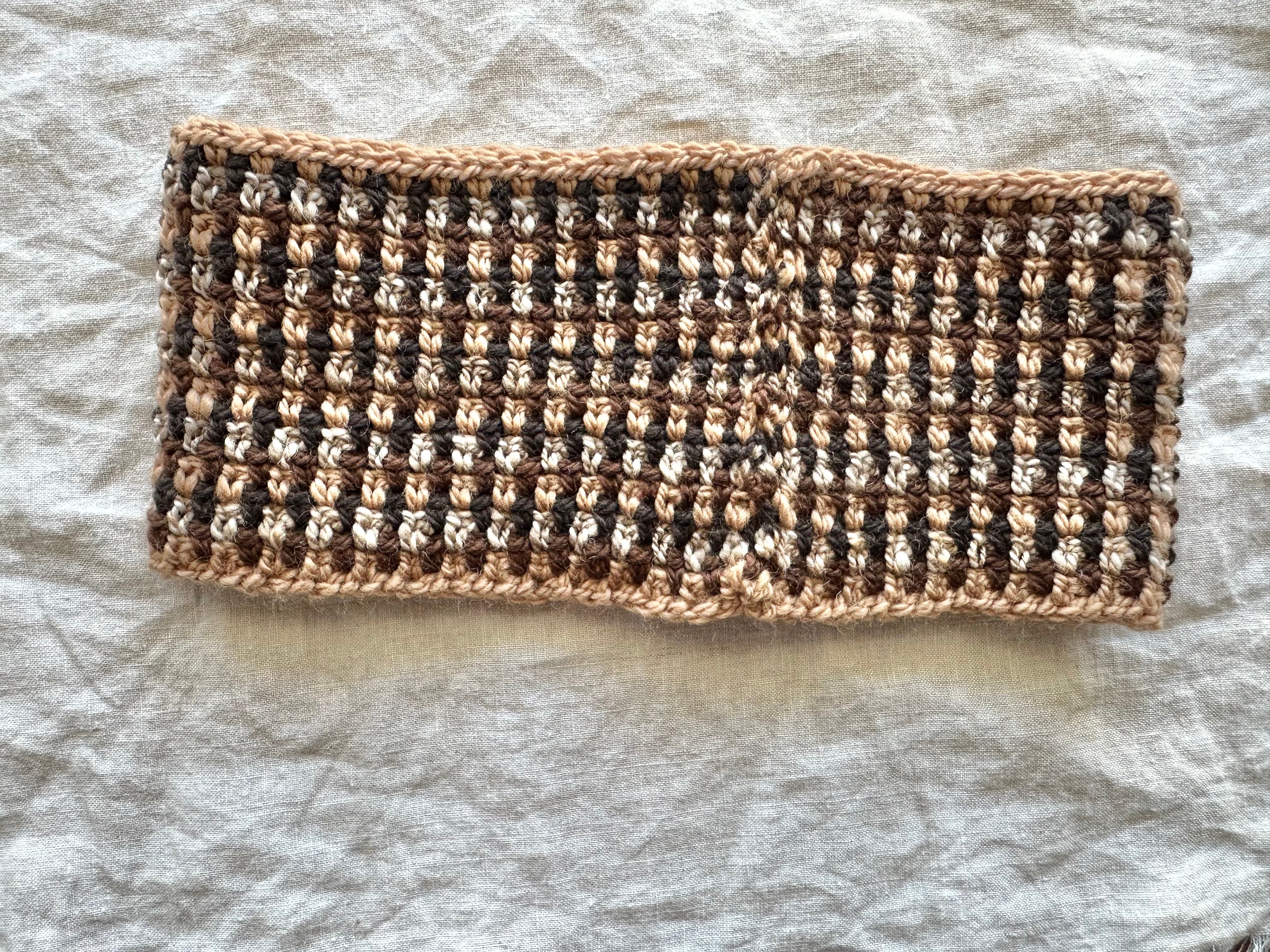 'Mocha' 100% Wool Crocheted Cowls or Neck Warmers