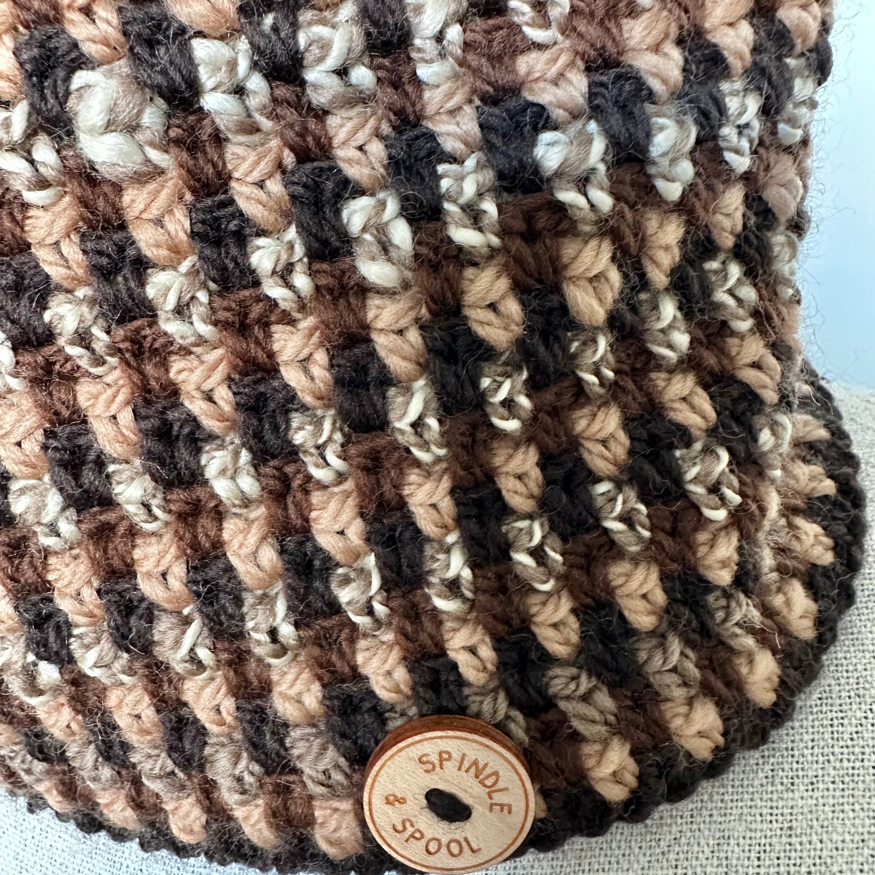 'Mocha' 100% Wool Crocheted Cowls or Neck Warmers