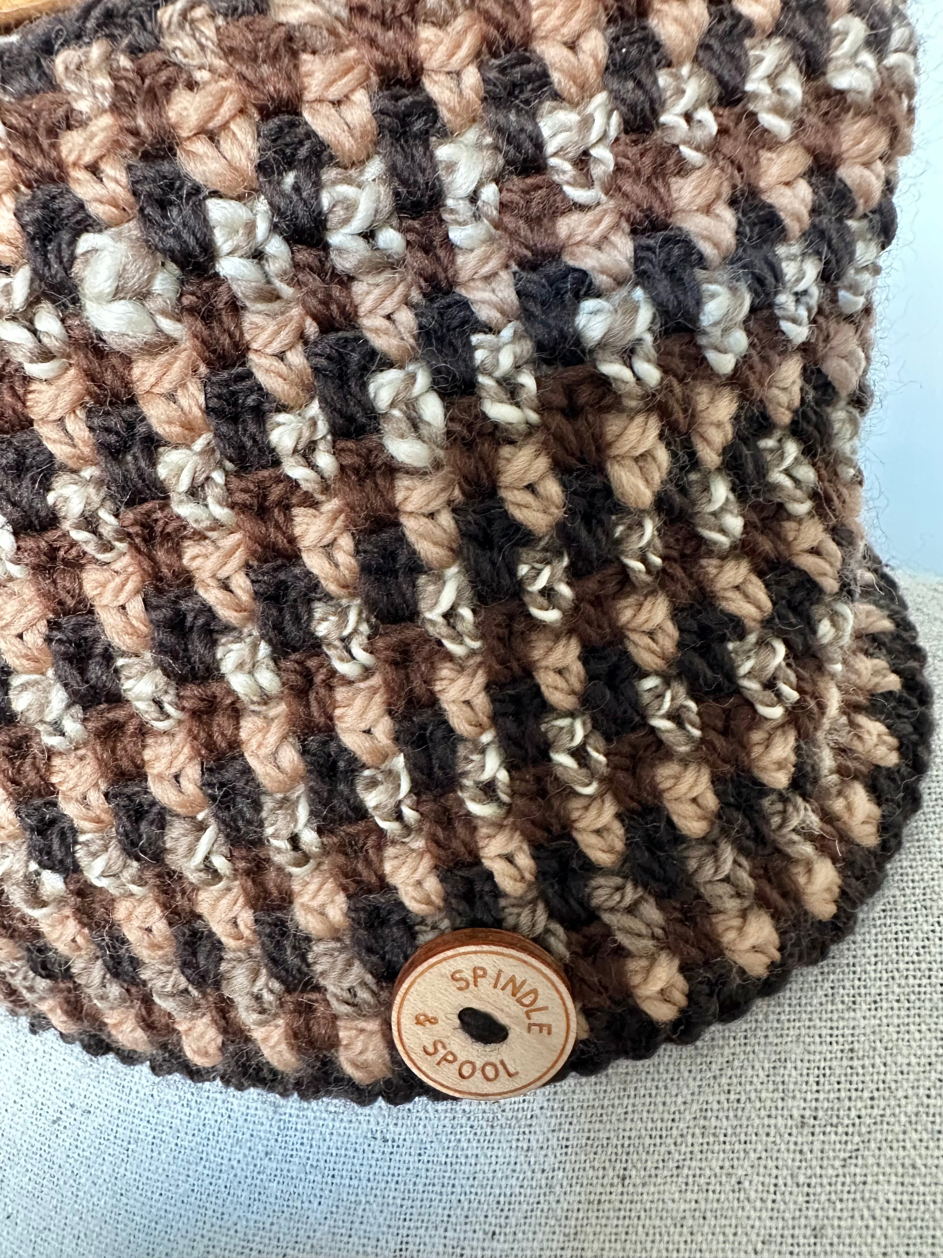 'Mocha' 100% Wool Crocheted Cowls or Neck Warmers