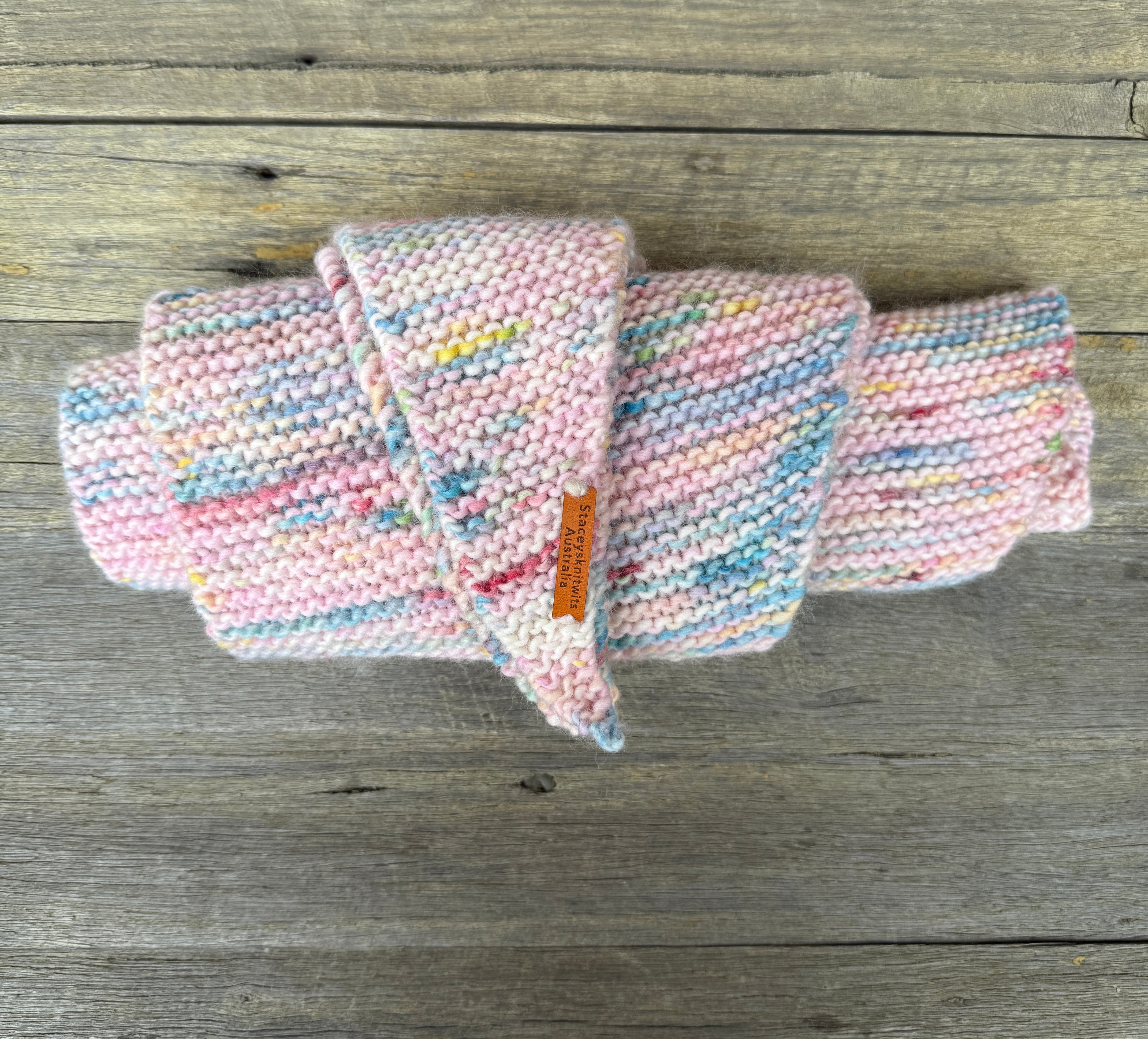 Merino Rainbow Scarf, Peruvian Wool Scarf