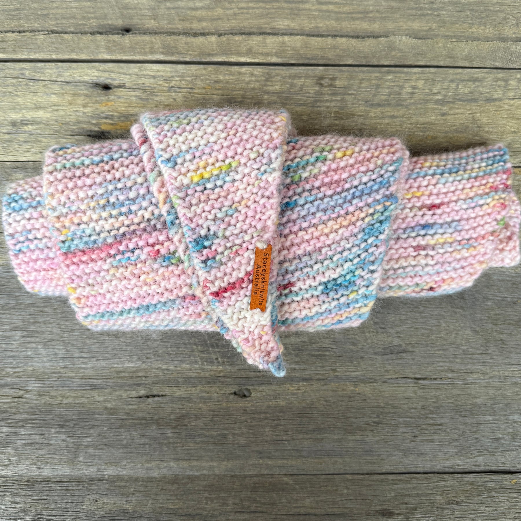 Merino Rainbow Scarf, Peruvian Wool Scarf