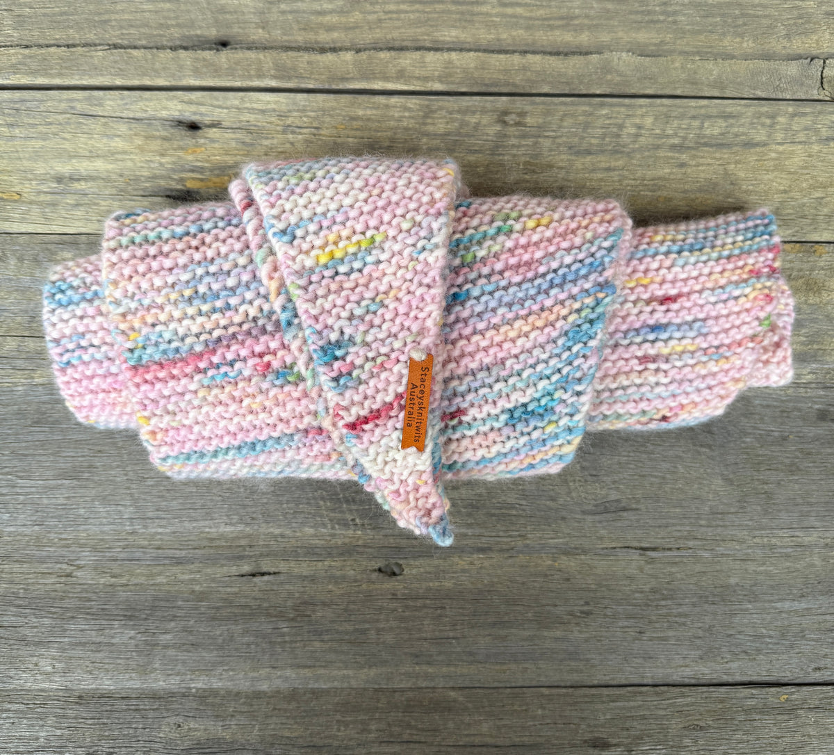 Merino Rainbow Scarf, Peruvian Wool Scarf