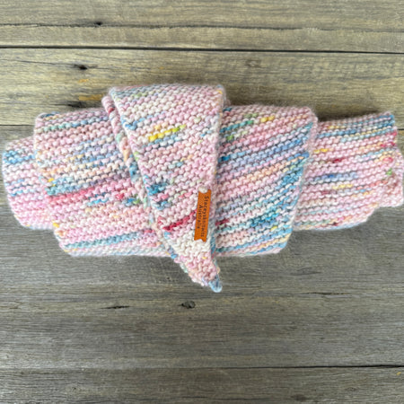 Merino Rainbow Scarf, Peruvian Wool Scarf