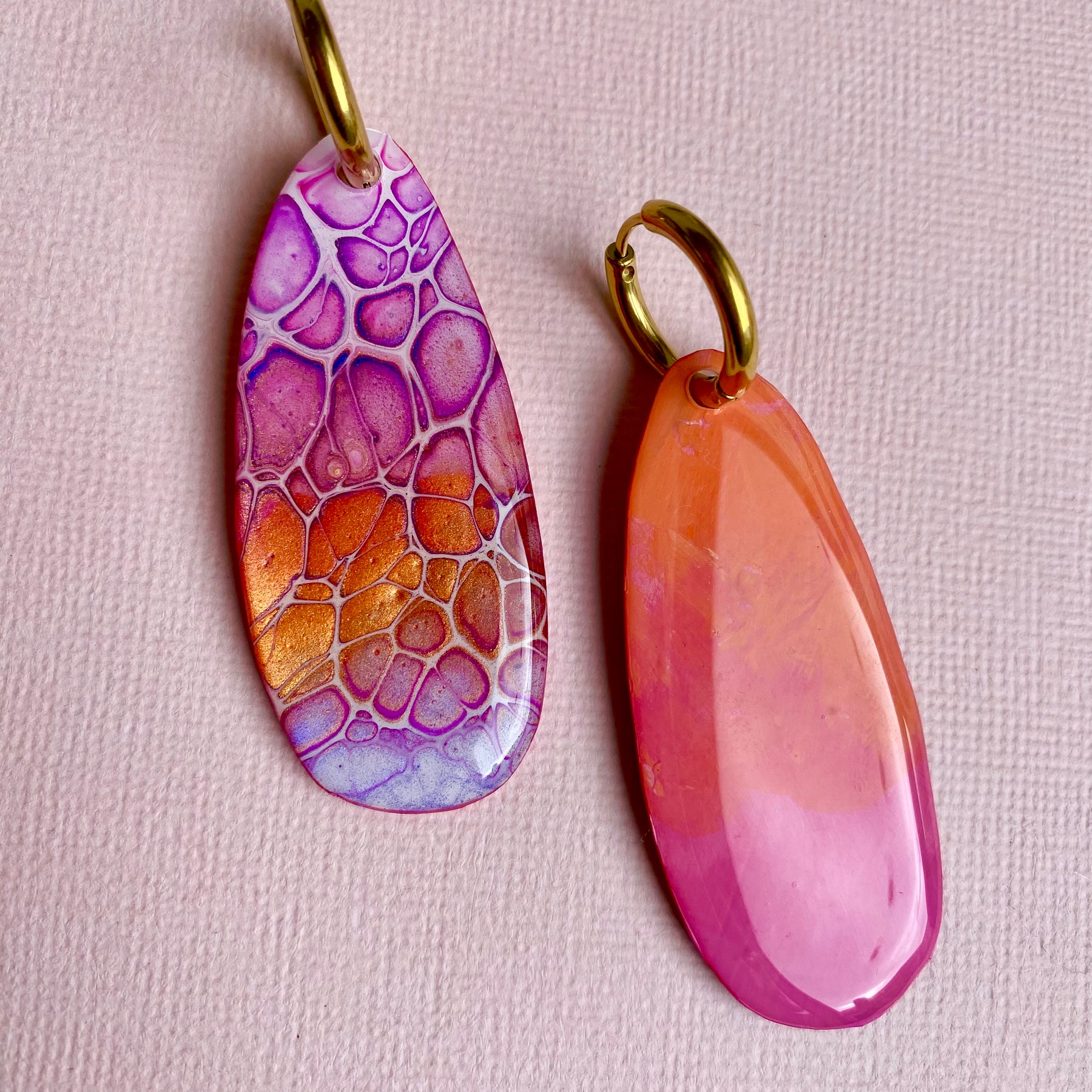 Hand painted Dangle Earrings