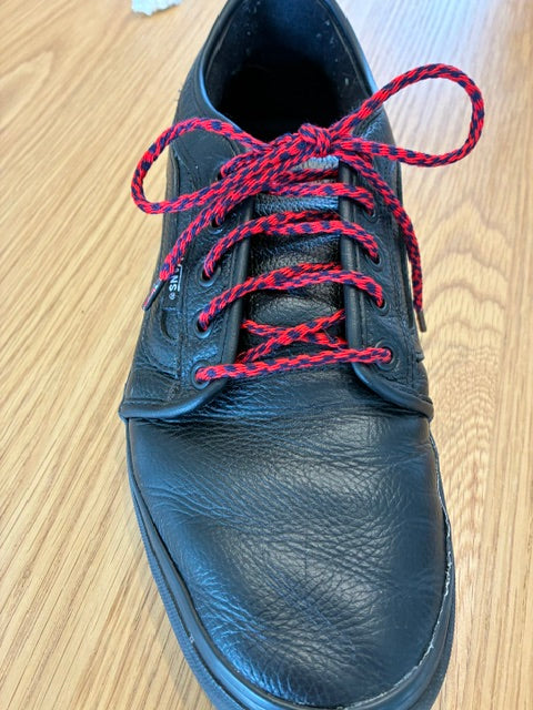 Art of the Lace - Red/Navy Classic Round Shoelaces